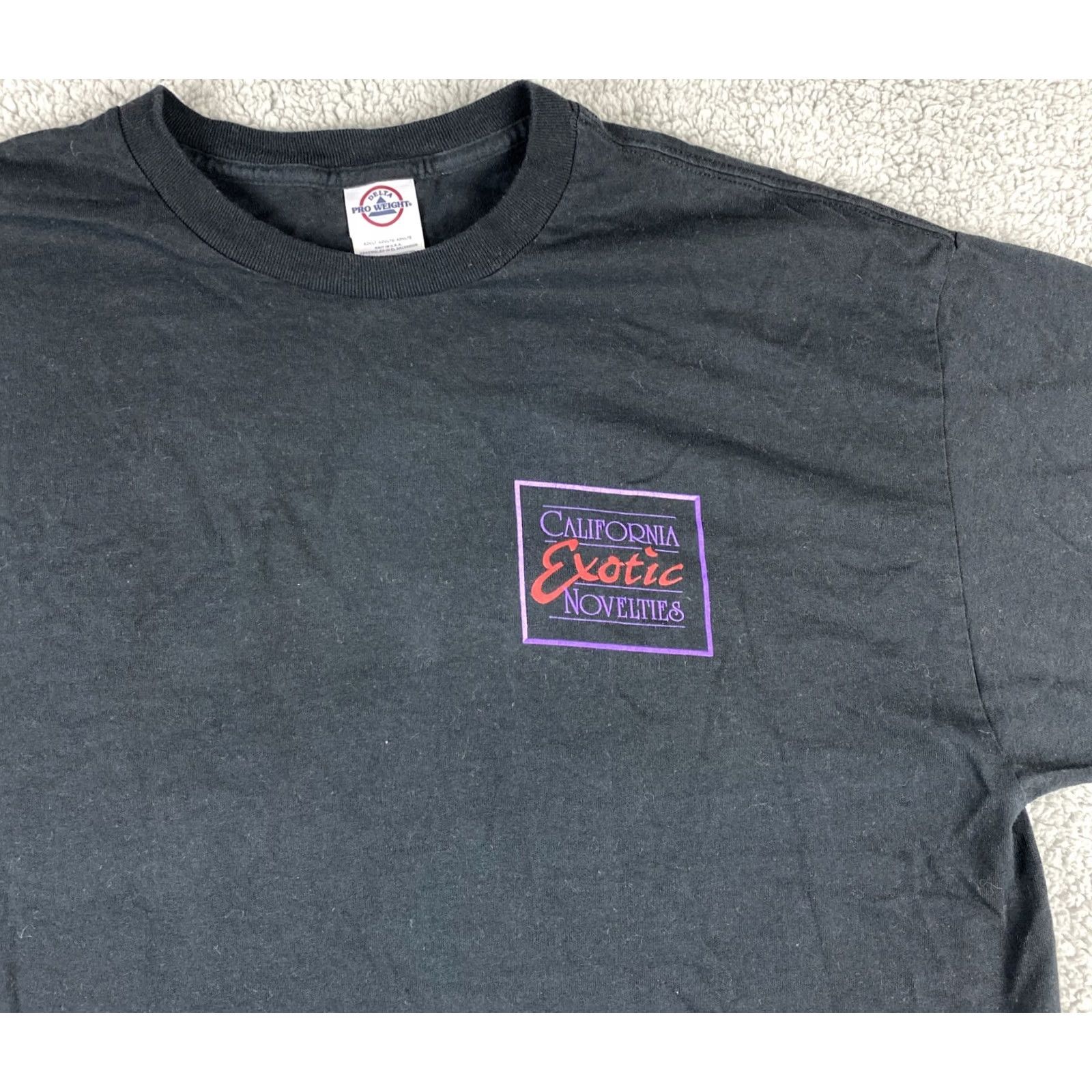 Delta VINTAGE Delta T SHIRT Black White California Graphic Tee XL Men Punk Graphic Tee Mens Size US XL / EU 56 / 4 - 2 Thumbnail