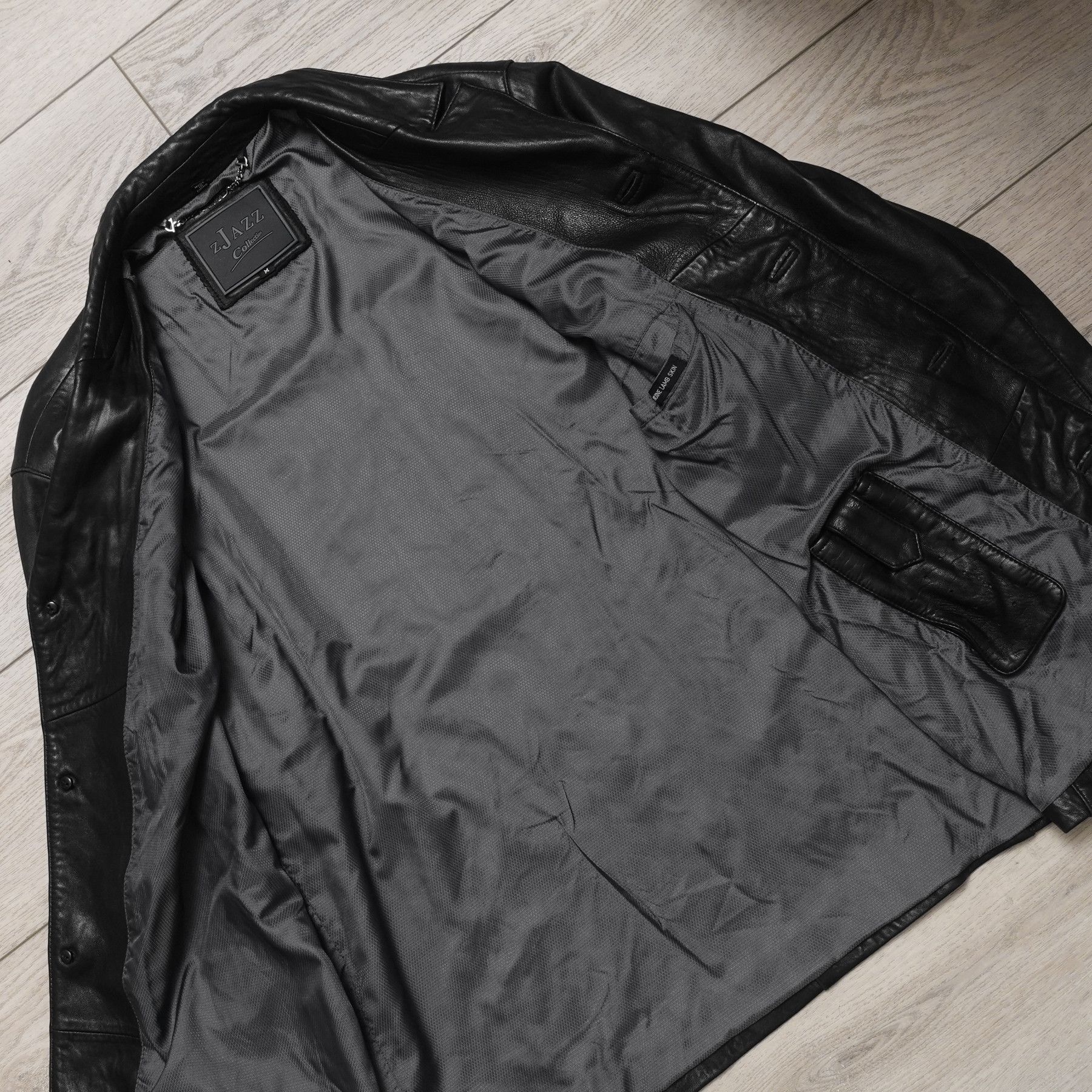 Vintage VTG Y2K Super Soft Black Lamb Leather Coat Overcoat Jacket Size US M / EU 48-50 / 2 - 5 Thumbnail