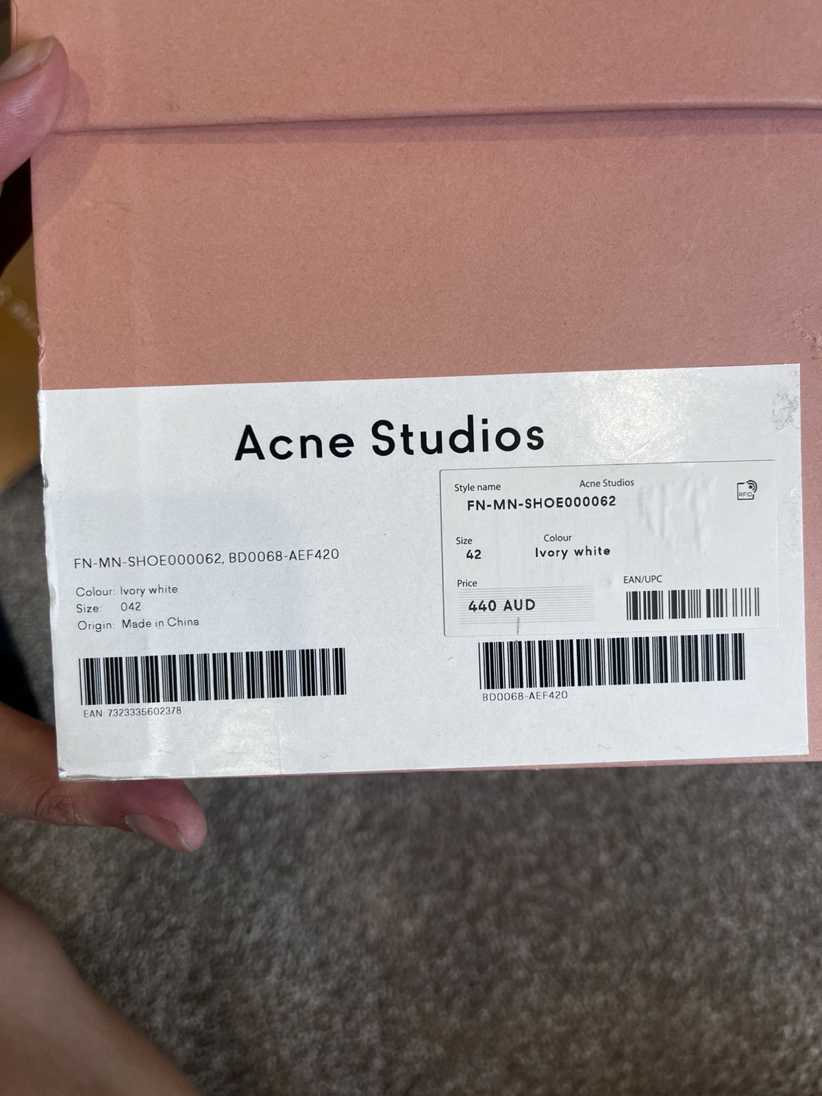 Acne Studios Acne Studio Buzz Sneakers in White/Ivory Size US 8.5 / EU 41-42 - 10 Thumbnail