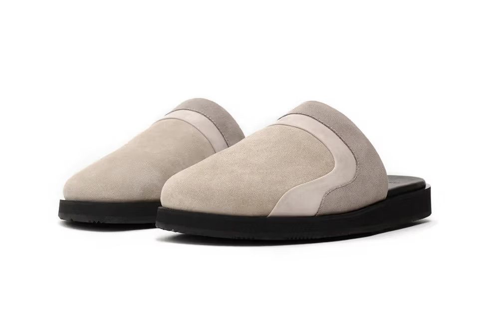 John Elliott 438USD Tan/Black Suede Grace Slides Size US 10 / EU 43 - 5 Thumbnail