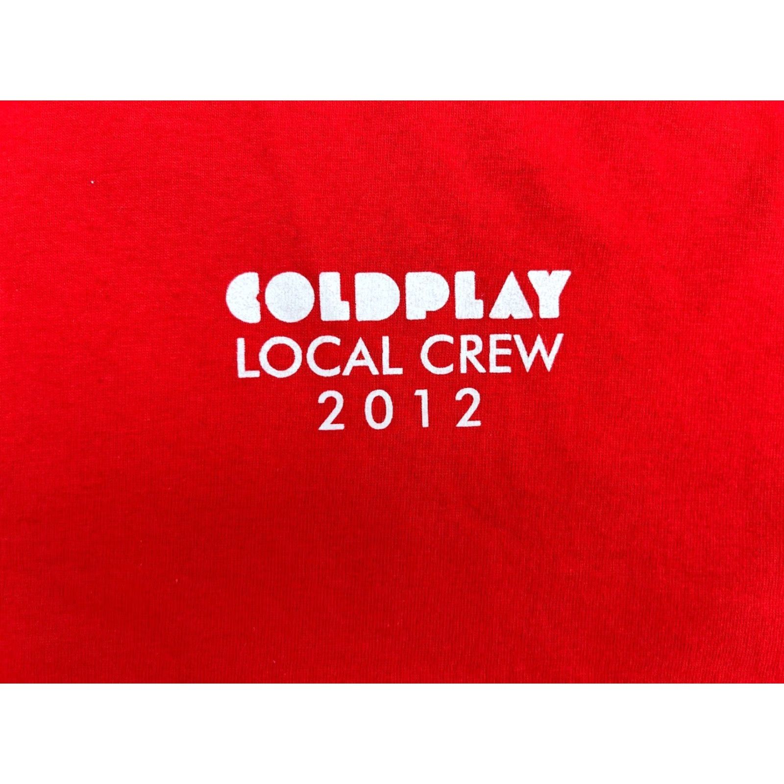 Gildan Coldplay Local Crew 2012 MX Band T-Shirt Red XL Unisex Adults Shirt Band Music Crew Neck Short Sleeve Gildan Heavy Cotton Size US XL / EU 56 / 4 - 3 Thumbnail