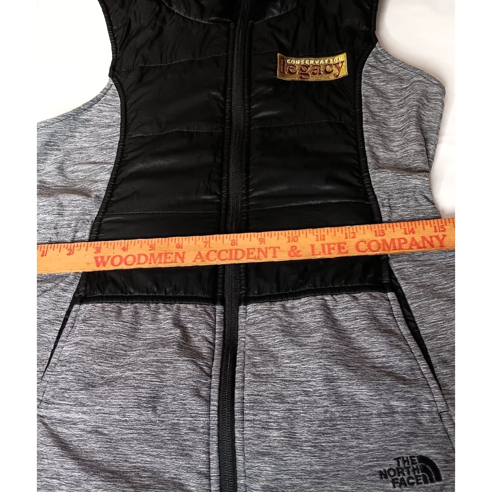 The North Face The North Face Vest Pseudo Puffer Tunic Vest Gray Black Conservation Legacy Womens S Size S / US 4 / IT 40 - 6 Thumbnail