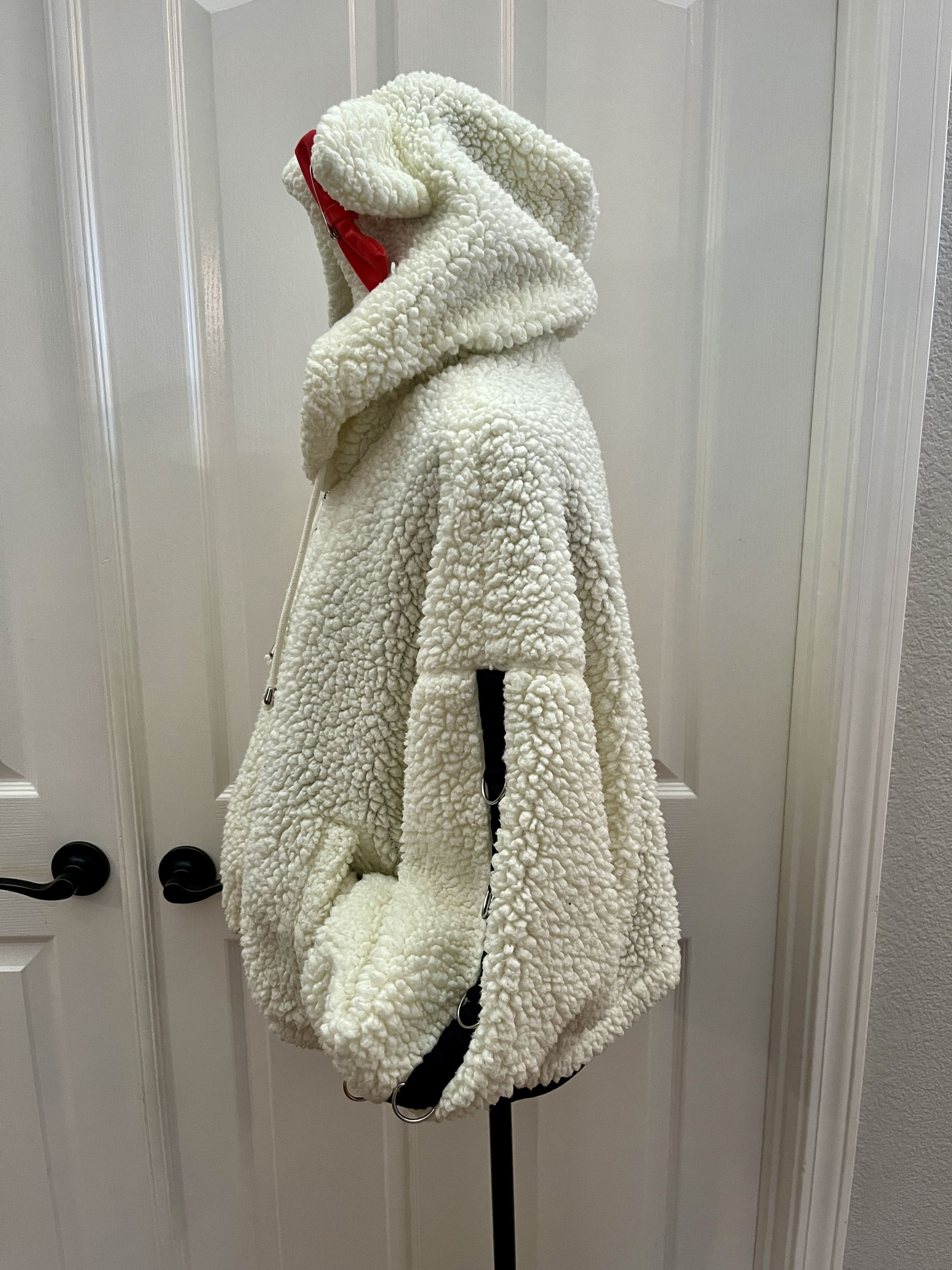 Dolls Kill Dolls Kill x Hello Kitty Sherpa Ears D-Ring Hoodie M Size M / US 6-8 / IT 42-44 - 5 Thumbnail