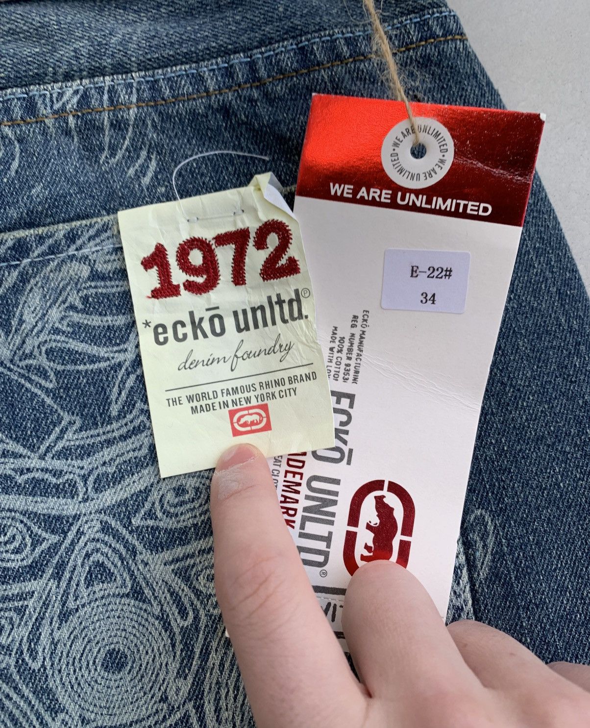 Ecko Unltd. Ecko UNLTD. Jeans Vintage New Sk8 Style Avantgarde Size US 34 / EU 50 - 6 Thumbnail