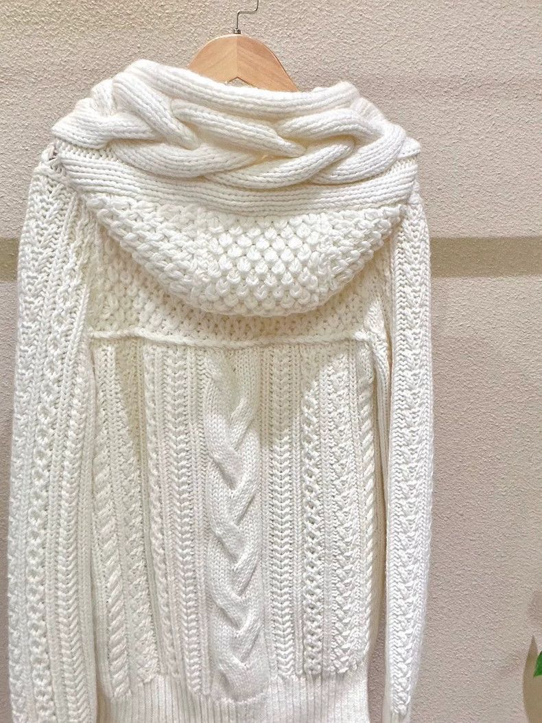 Loro Piana Loro Piana Hooded Cable Knit Cardigan Size US L / EU 52-54 / 3 - 4 Thumbnail
