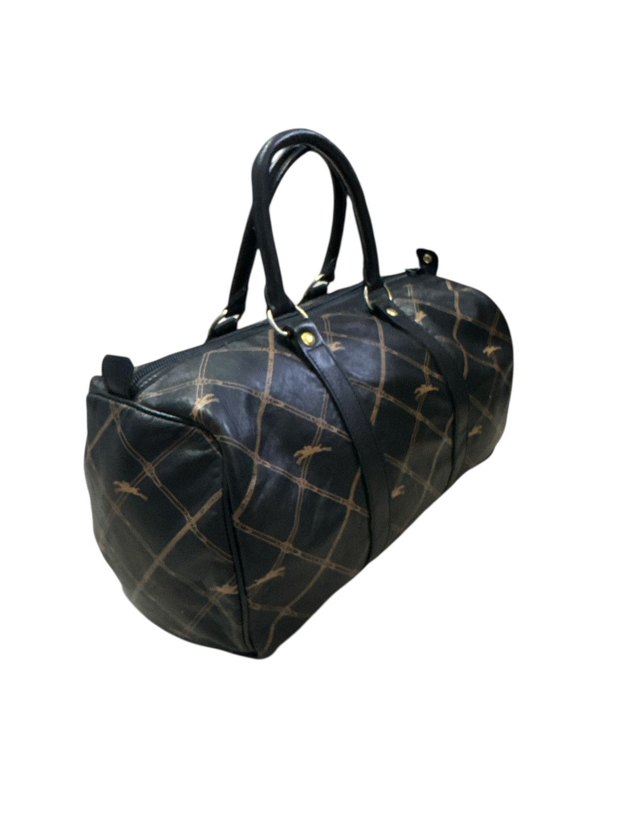 Longchamp VINTAGE LONGHCAMP FULL MONOGRAM BOSTON BAG Size ONE SIZE - 5 Thumbnail