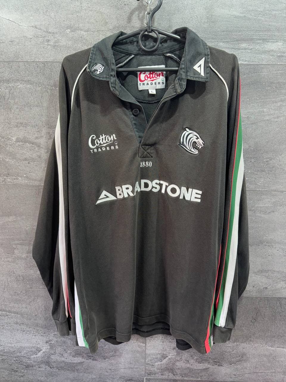 Cotton Traders Leicester Tigers Cotton Traders Vintag Rugby Shirt Bradstone Size US L / EU 52-54 / 3 - 1 Thumbnail