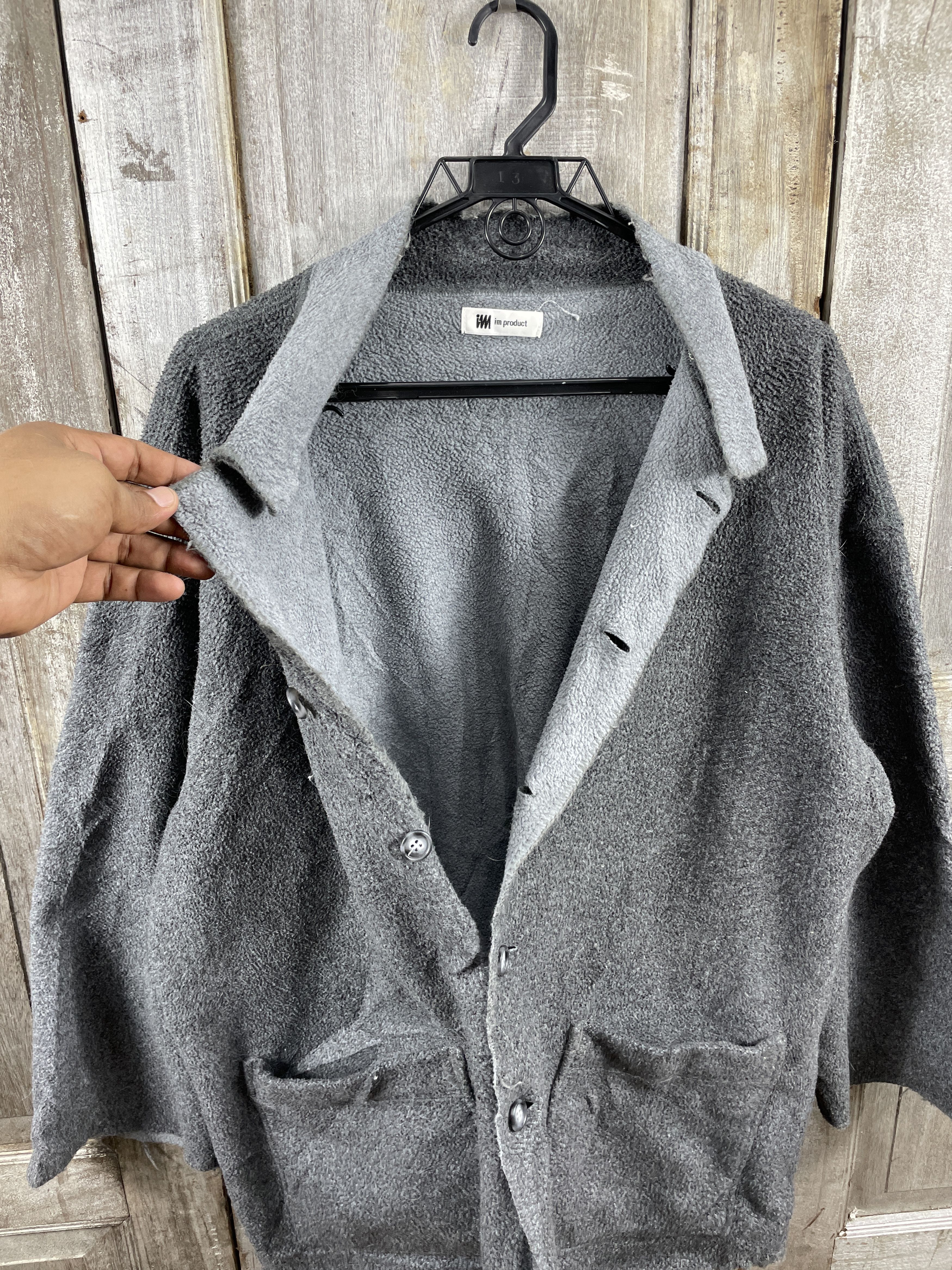 Issey Miyake × Vintage Issey Miyake Fleece Button Up Jacket Size US XL / EU 56 / 4 - 4 Thumbnail