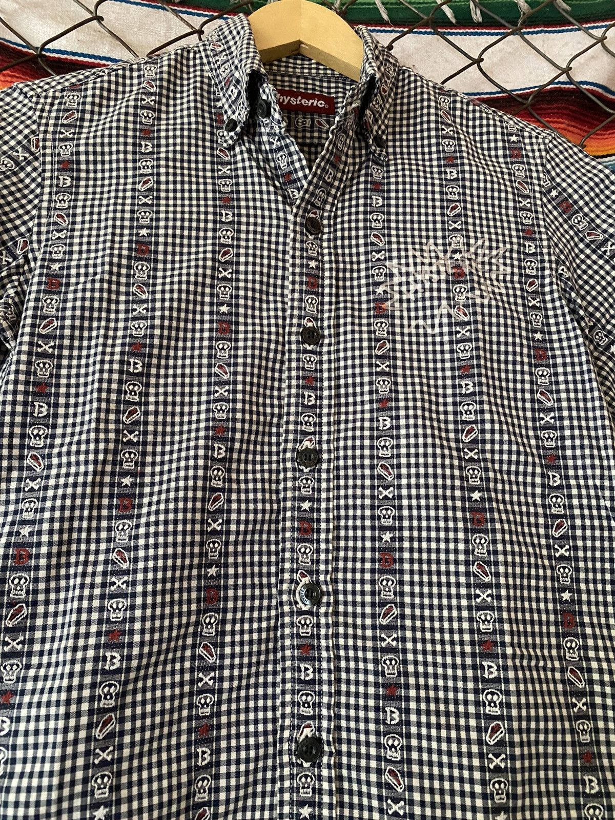 Hysteric Glamour Y2k Hysteric Glamour skull plaid shirt Size US S / EU 44-46 / 1 - 3 Thumbnail
