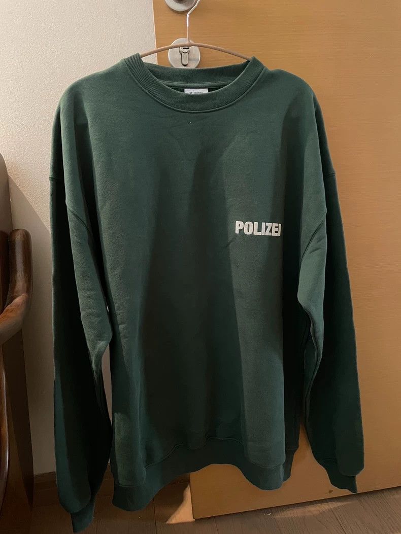 Vetements POLIZEI Police Hoodie Size XS