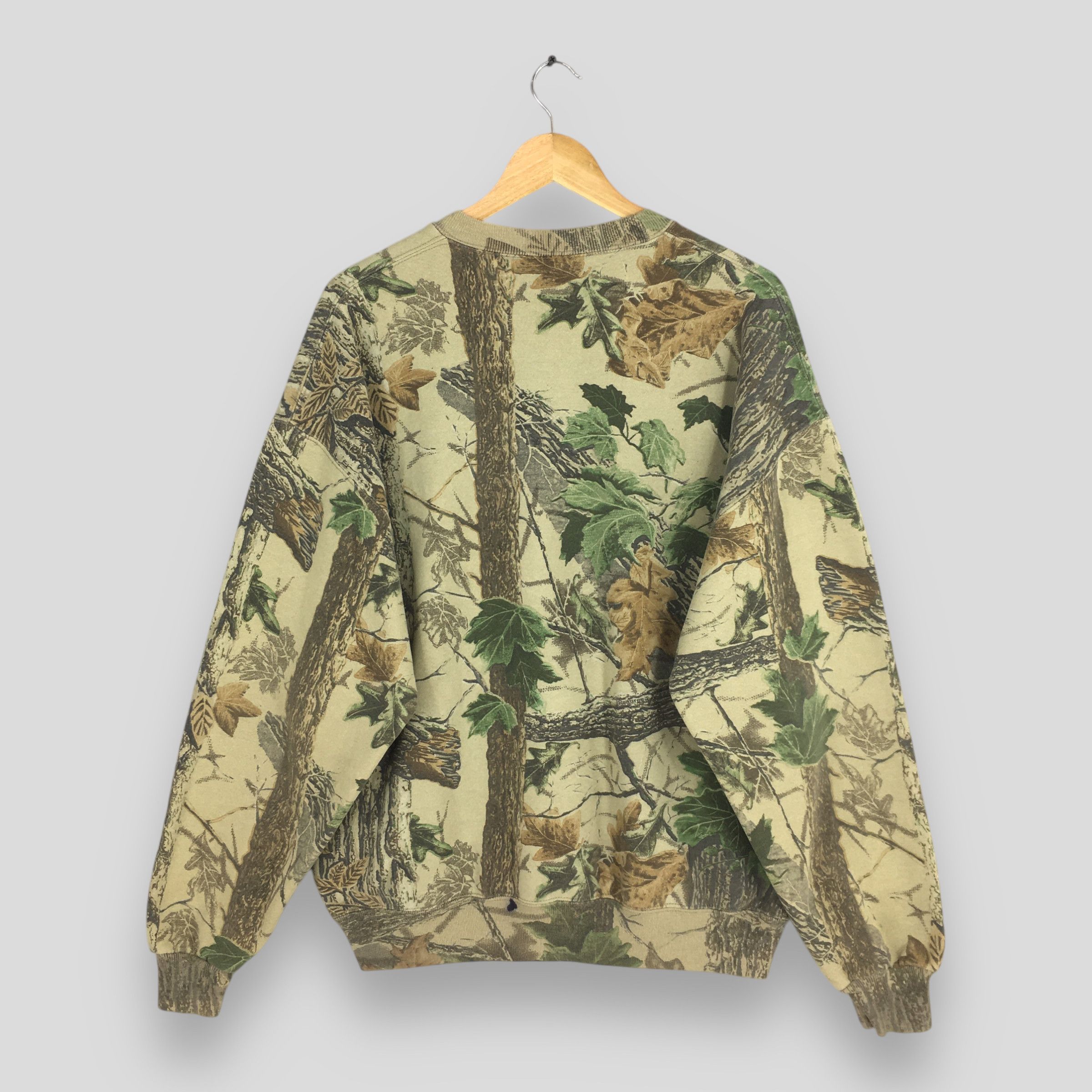 Jerzees Vintage 90s Jerzees Outdoors Mossy Oak Camo Sweatshirt XL Size US XL / EU 56 / 4 - 7 Thumbnail