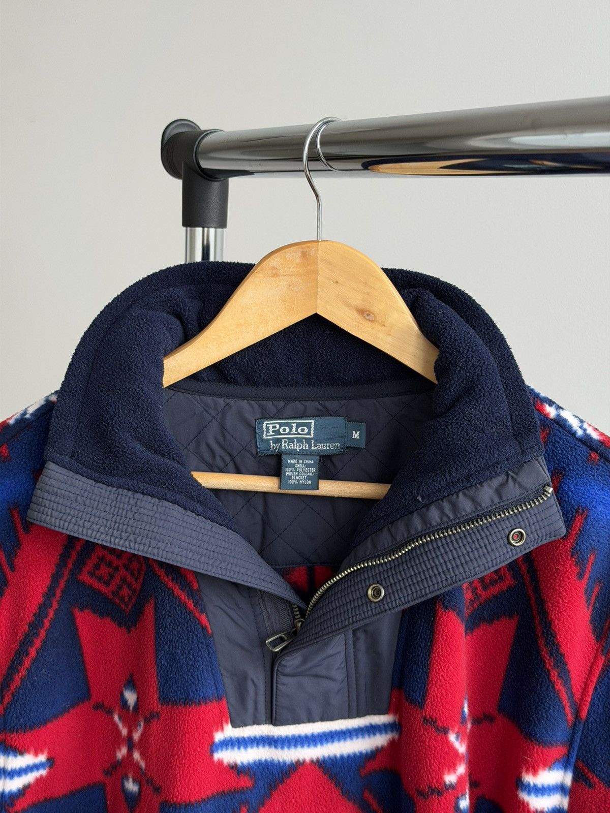 Polo Ralph Lauren Polo Ralph Lauren Vintage Aztec Southwestern Fleece Jacket Size US M / EU 48-50 / 2 - 2 Thumbnail