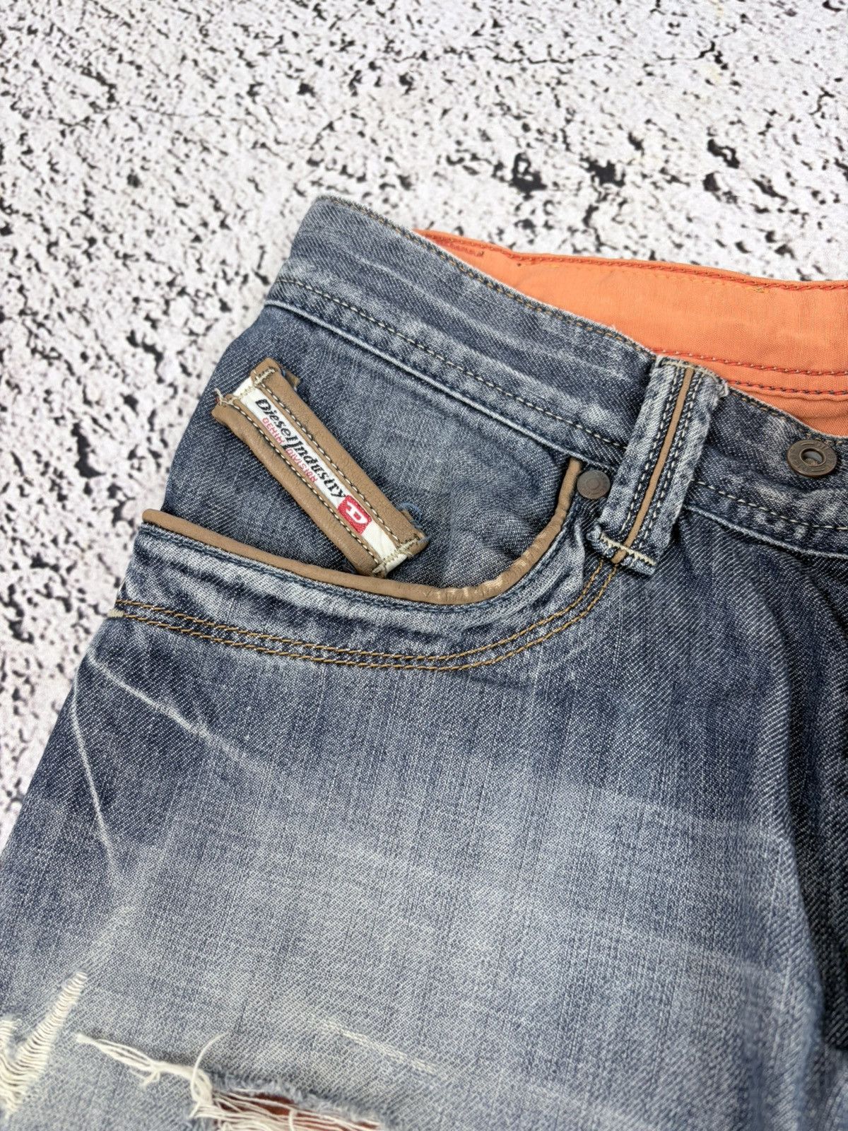 Diesel ⁠Vintage Diesel Distressed Jeans Y2K Archive Denim Size US 30 / EU 46 - 10 Thumbnail