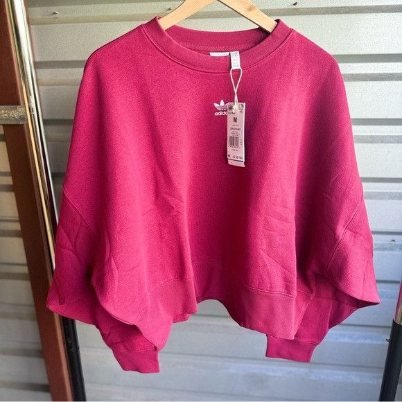 Adidas NWT ADIDAS WOMEN’S BOLD PINK ADICOLOR ESSENTIAL FLEECE SZ M Size M / US 6-8 / IT 42-44 - 1 Thumbnail