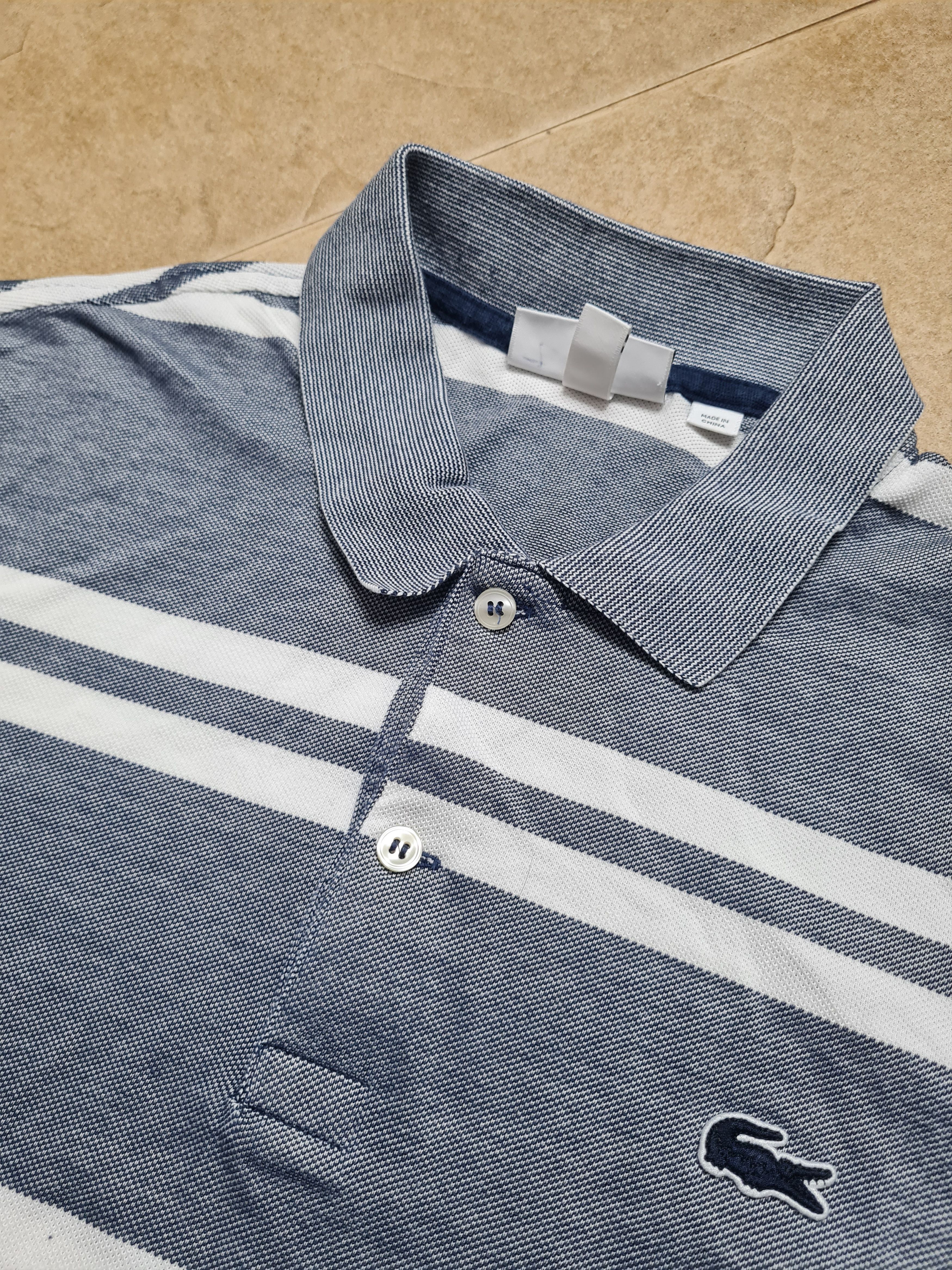 Lacoste Lacoste Men's Regular Fit Stripe Pique Polo Shirt Size S Size US S / EU 44-46 / 1 - 7 Thumbnail
