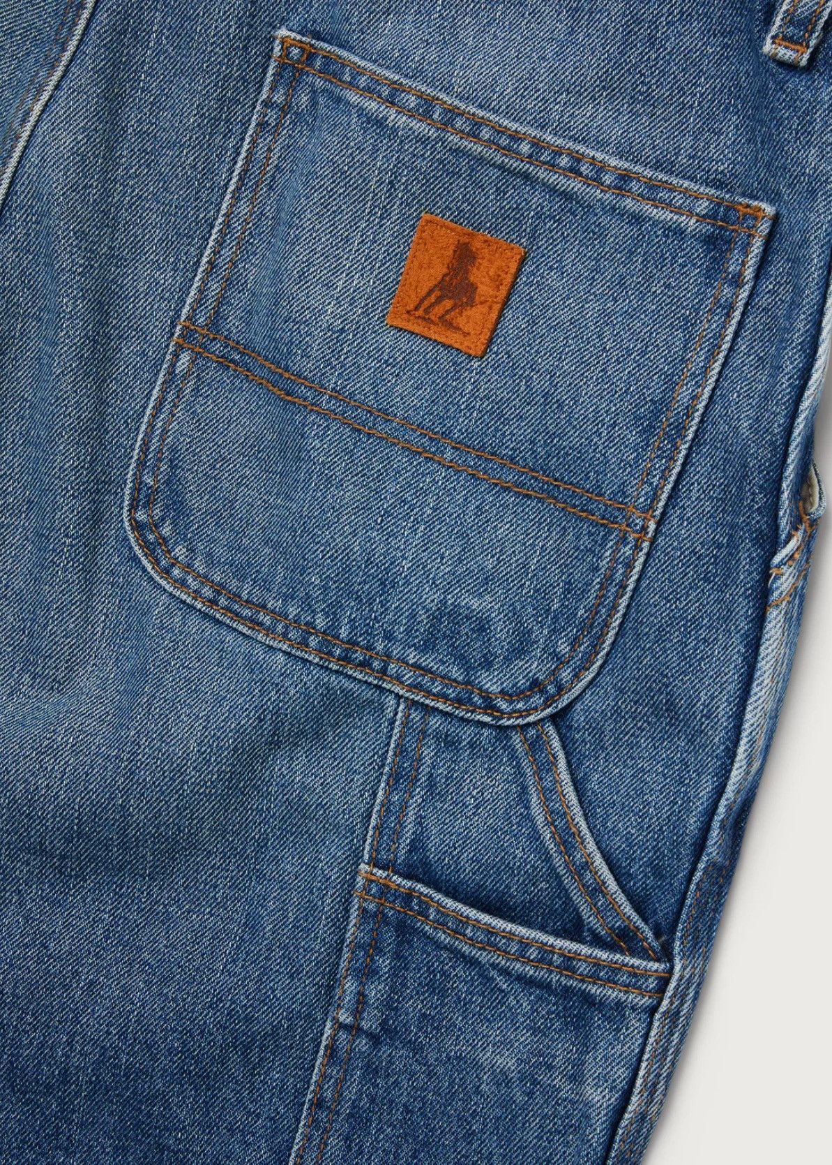 One of These Days Denim Painters Pant | Washed Denim Size US 32 / EU 48 - 3 Thumbnail
