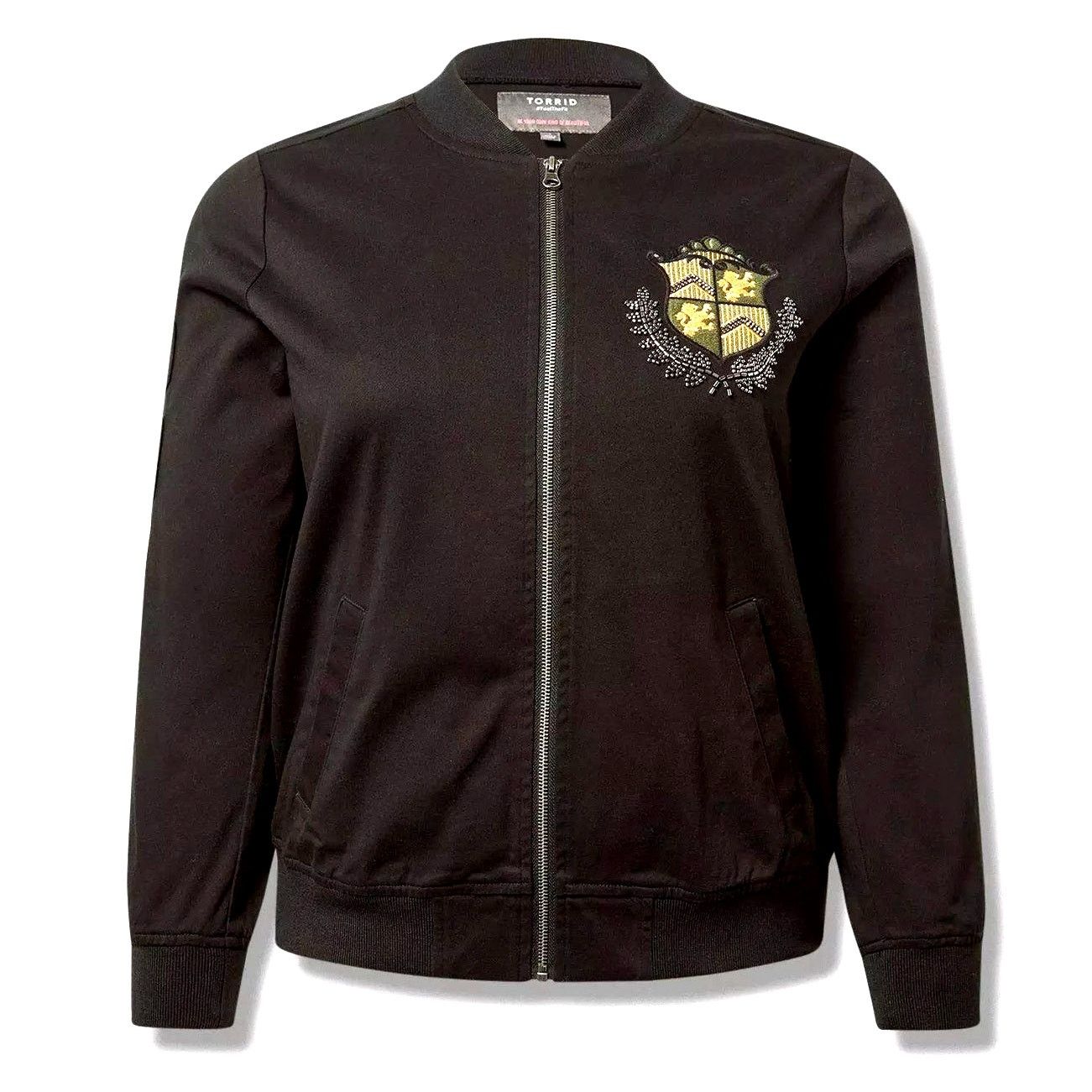 Other 2X | 18/20 Stretch Twill Zip-up Bomber Jacket | NWT Size XXL / US 16-18 / IT 52-54 - 1 Thumbnail