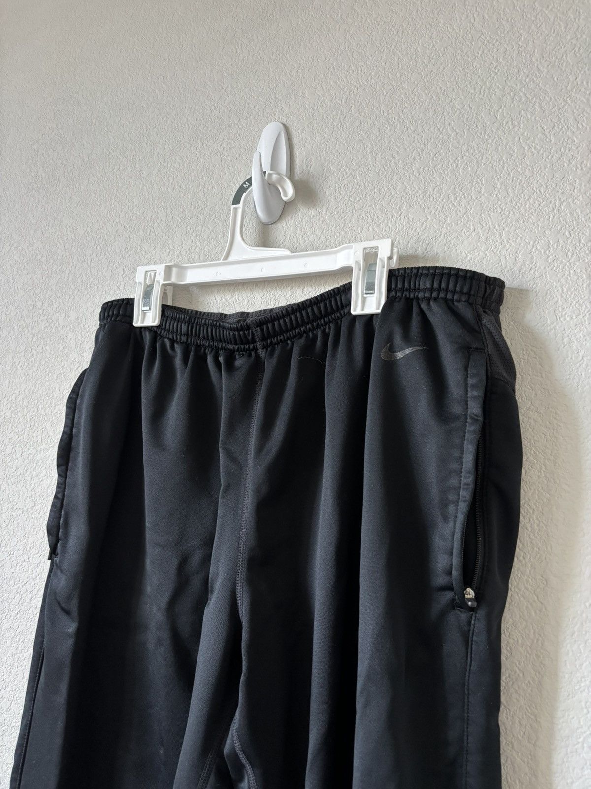 Nike × Vintage Vintage Black Nike Drifit Joggers Size US 34 / EU 50 - 2 Thumbnail