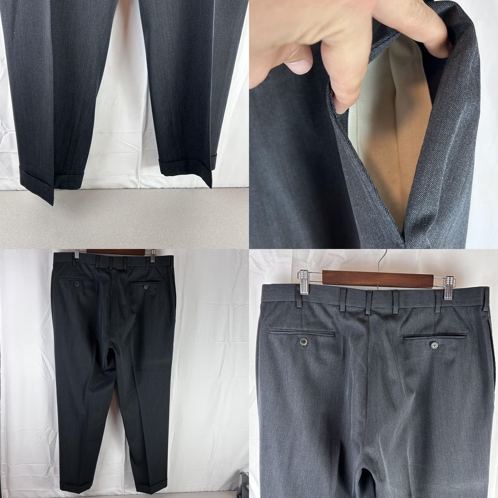 Brooks Brothers Brooks Brothers Dress Pants Men 38 - Charcoal Gray Size US 38 / EU 54 - 8 Thumbnail