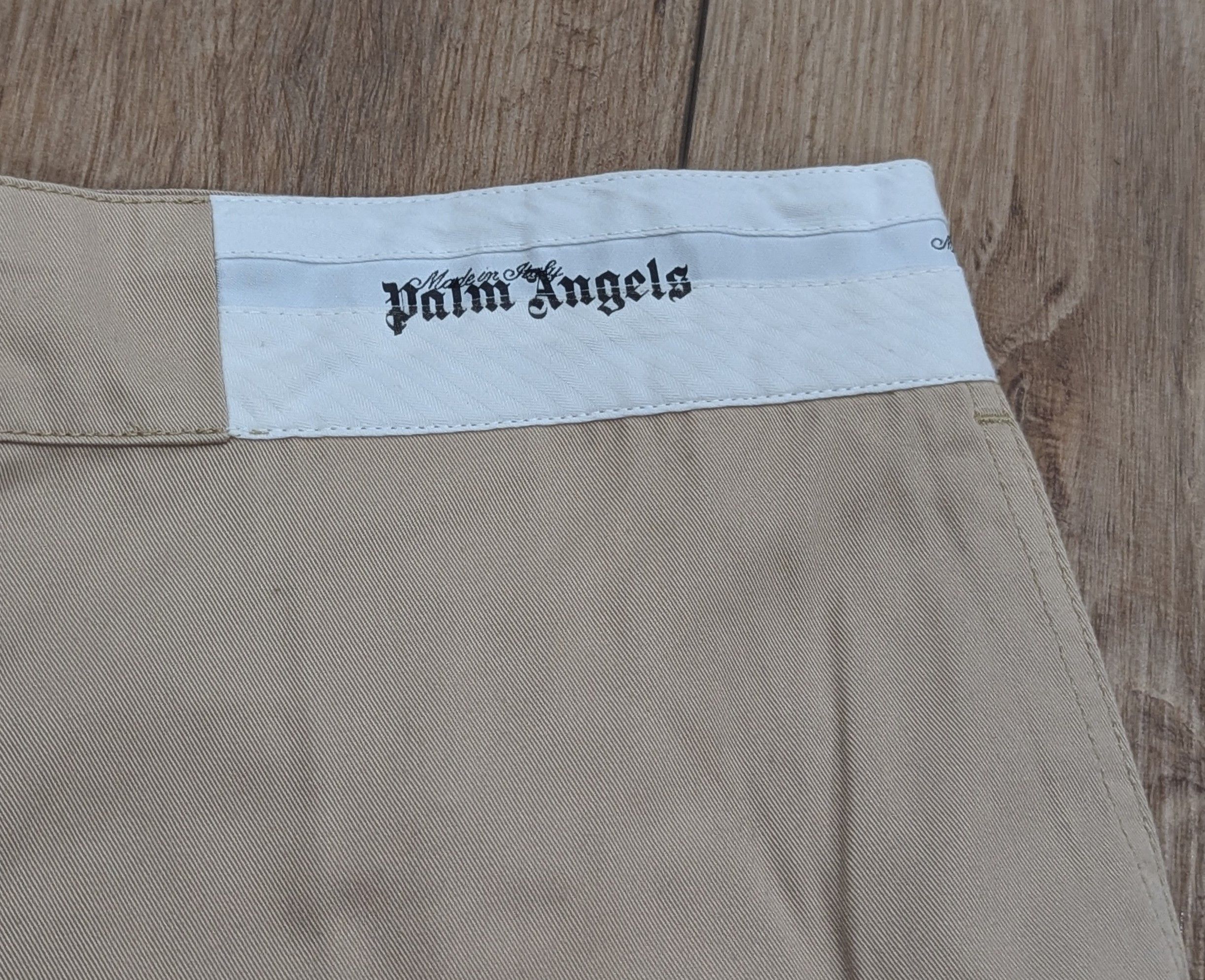 Palm Angels PALM ANGELS Track Belt Drawstring Shorts Beige 50 US 34 Size US 34 / EU 50 - 3 Thumbnail