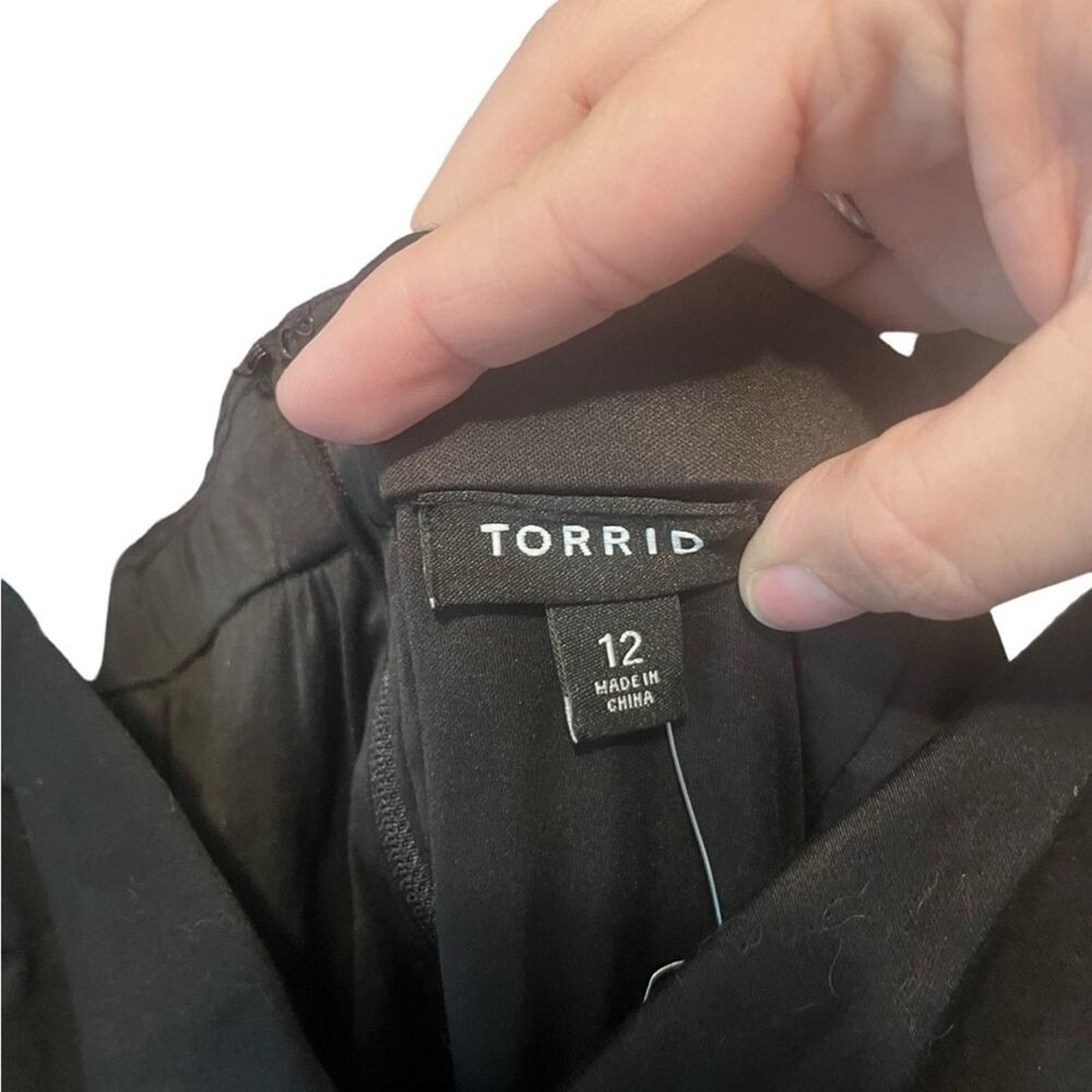 Torrid Torrid Black Off the Shoulder Mini Dress with Peter Collar Size XL / US 12-14 / IT 48-50 - 5 Thumbnail