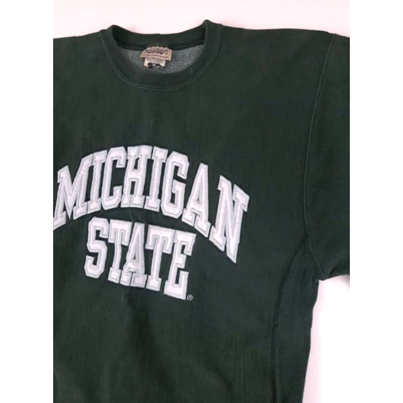 Vintage VINTAGE Michigan State Basketball Reverse Weave Sweatshirt Steve & Barry Unisex Adults M Green Sweatshirt College 90s Mens/Womens Size US M / EU 48-50 / 2 - 5 Thumbnail