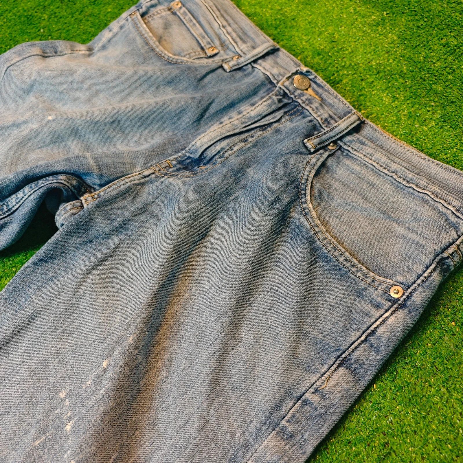 Levi's Levi's 511 Denim Shorts Mens W34 blue straight jorts Size US 34 / EU 50 - 3 Thumbnail