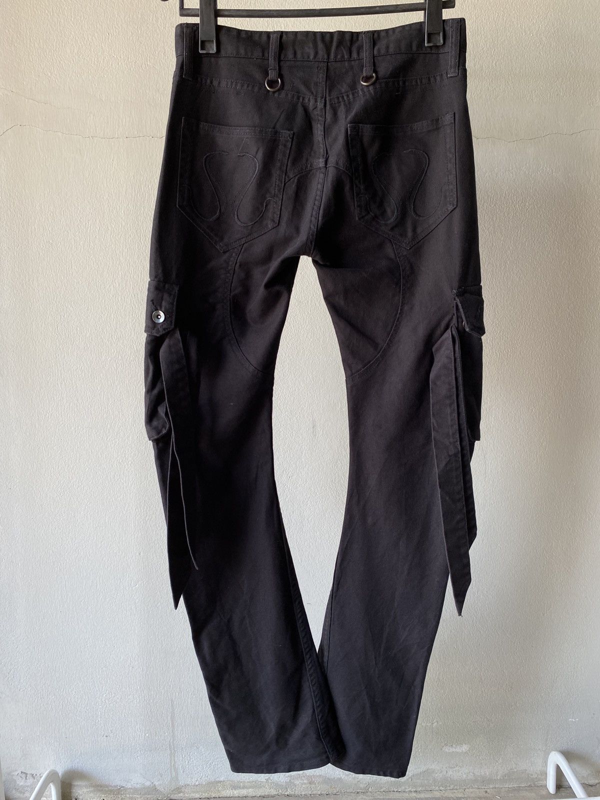 CIVARIZE CIVARIZE Y2K Punk Black Utility Cargo Pants Size US 32 / EU 48 - 5 Thumbnail