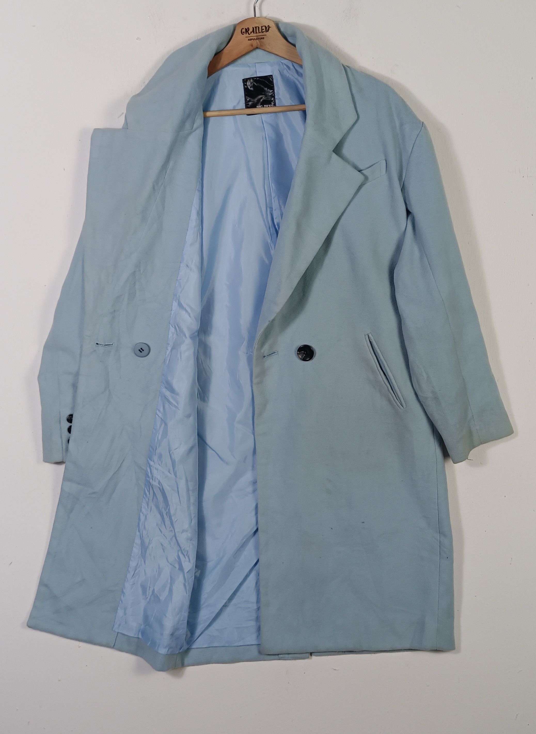 Dig Deep Vintage🇯🇵 Dig Deep Black Label Trench Coat Wool Jacket Size US M / EU 48-50 / 2 - 2 Thumbnail