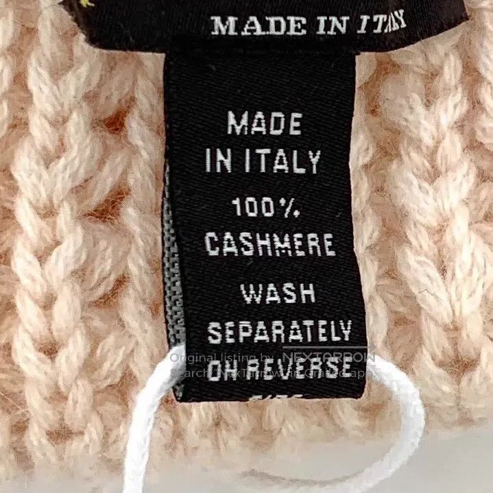 Loro Piana Loro Piana Beige cashmere knitted beanie, head circumferen Size ONE SIZE - 9 Thumbnail