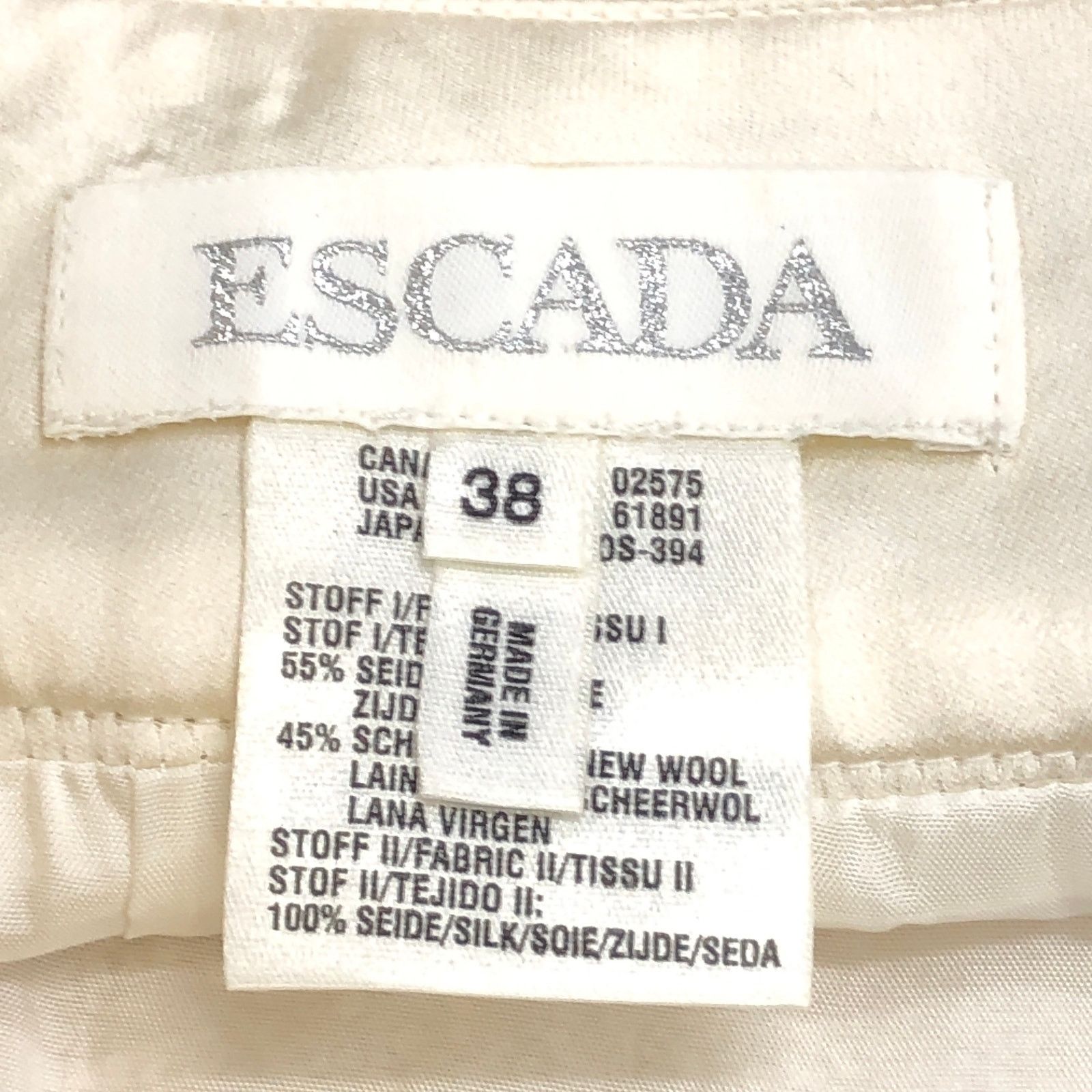 Escada Escada Size 38 US M Skirt Pencil Beaded Silk Wool TINY FLAW Size 29" - 15 Thumbnail