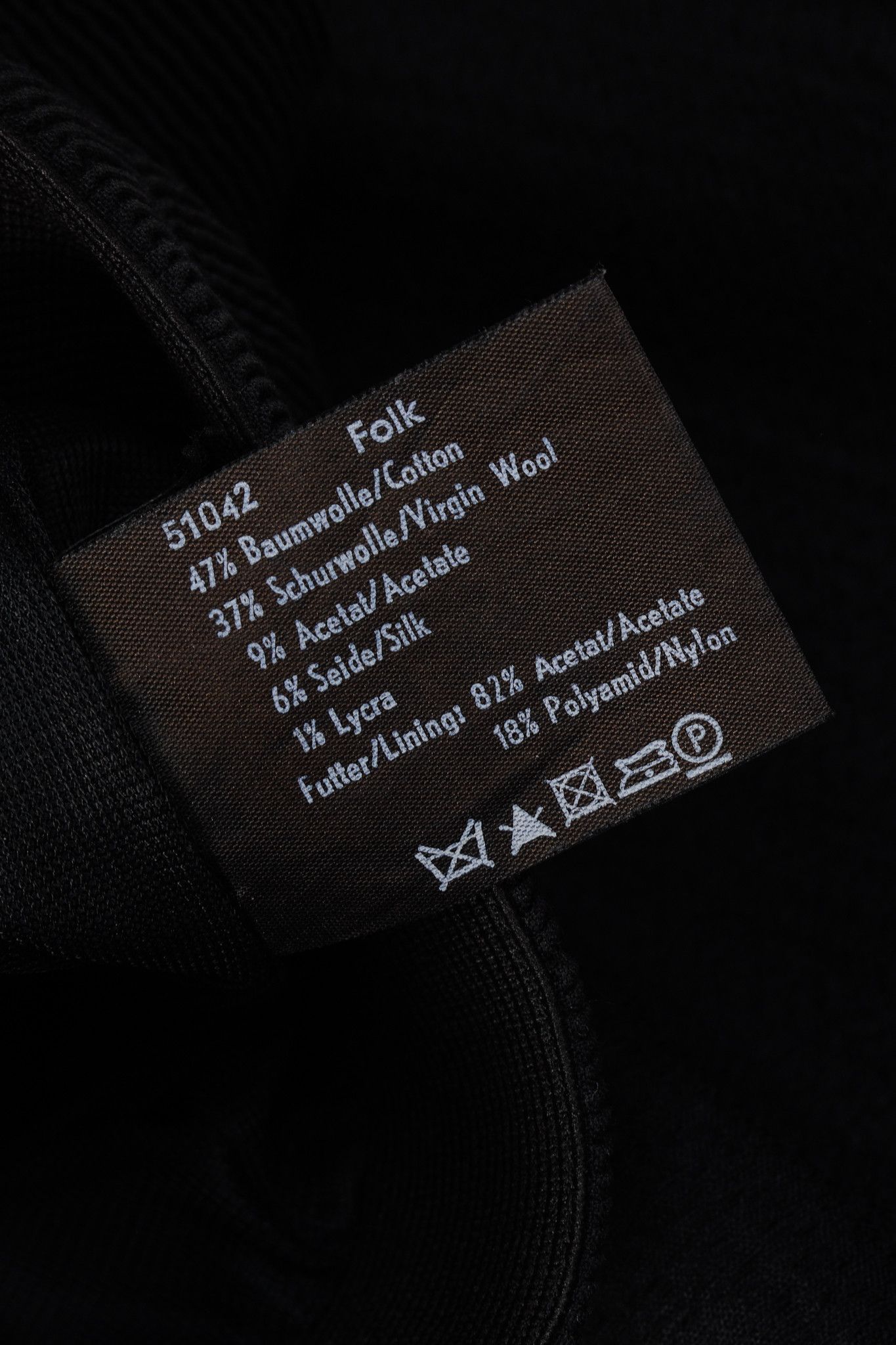 Annette Gortz Annette Gortz Folk Black Wool-Blend Shirred A-Line Skirt Size 31" - 8 Thumbnail