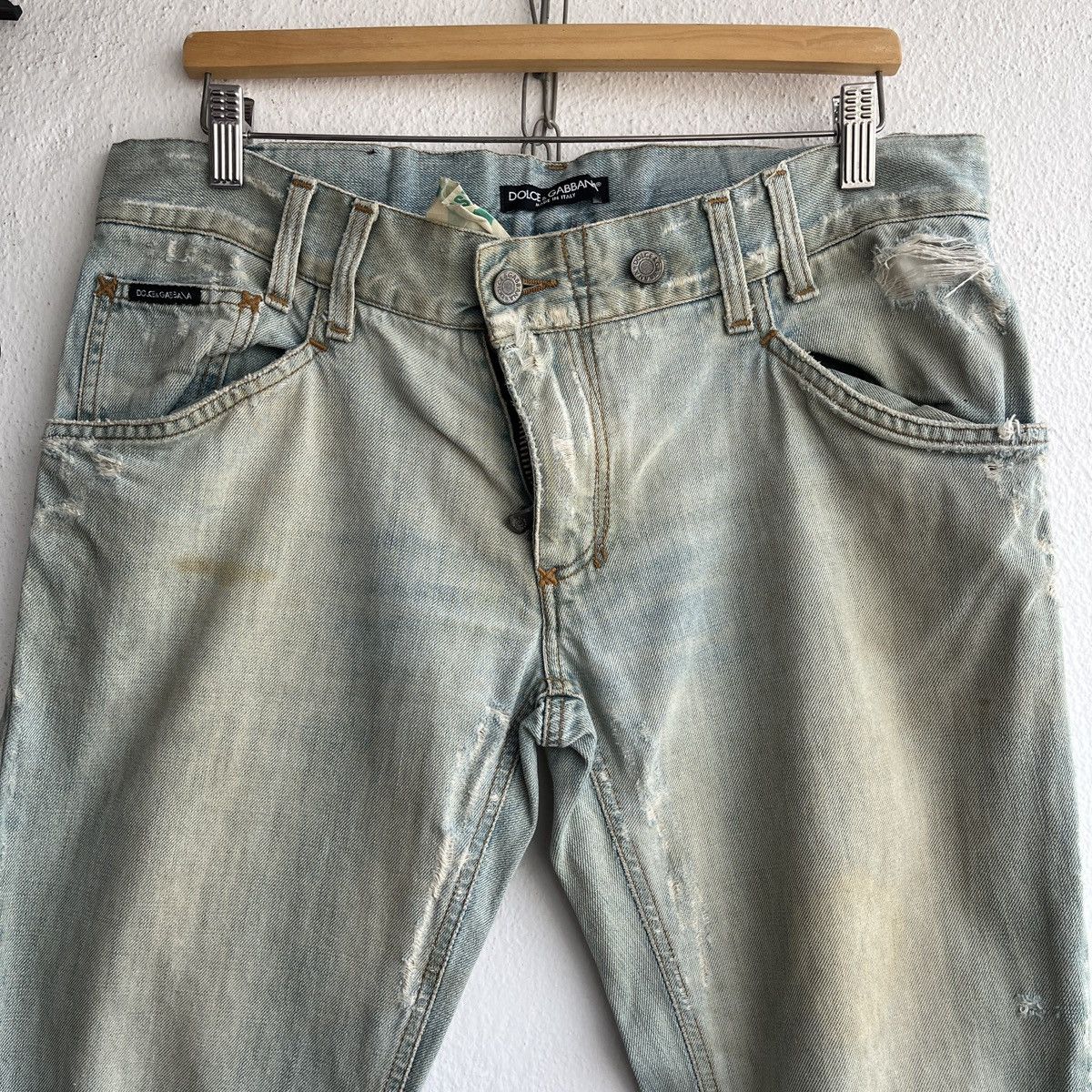 Dolce & Gabbana Distressed Runway Dolce & Gabbana Denim Classic 14 Size US 34 / EU 50 - 24 Thumbnail