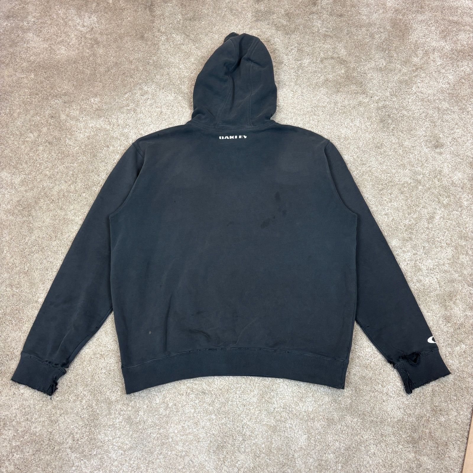 Oakley Oakley Y2K Grunge Pullover Hoodie Faded Thrashed Men's Small Size US S / EU 44-46 / 1 - 3 Thumbnail