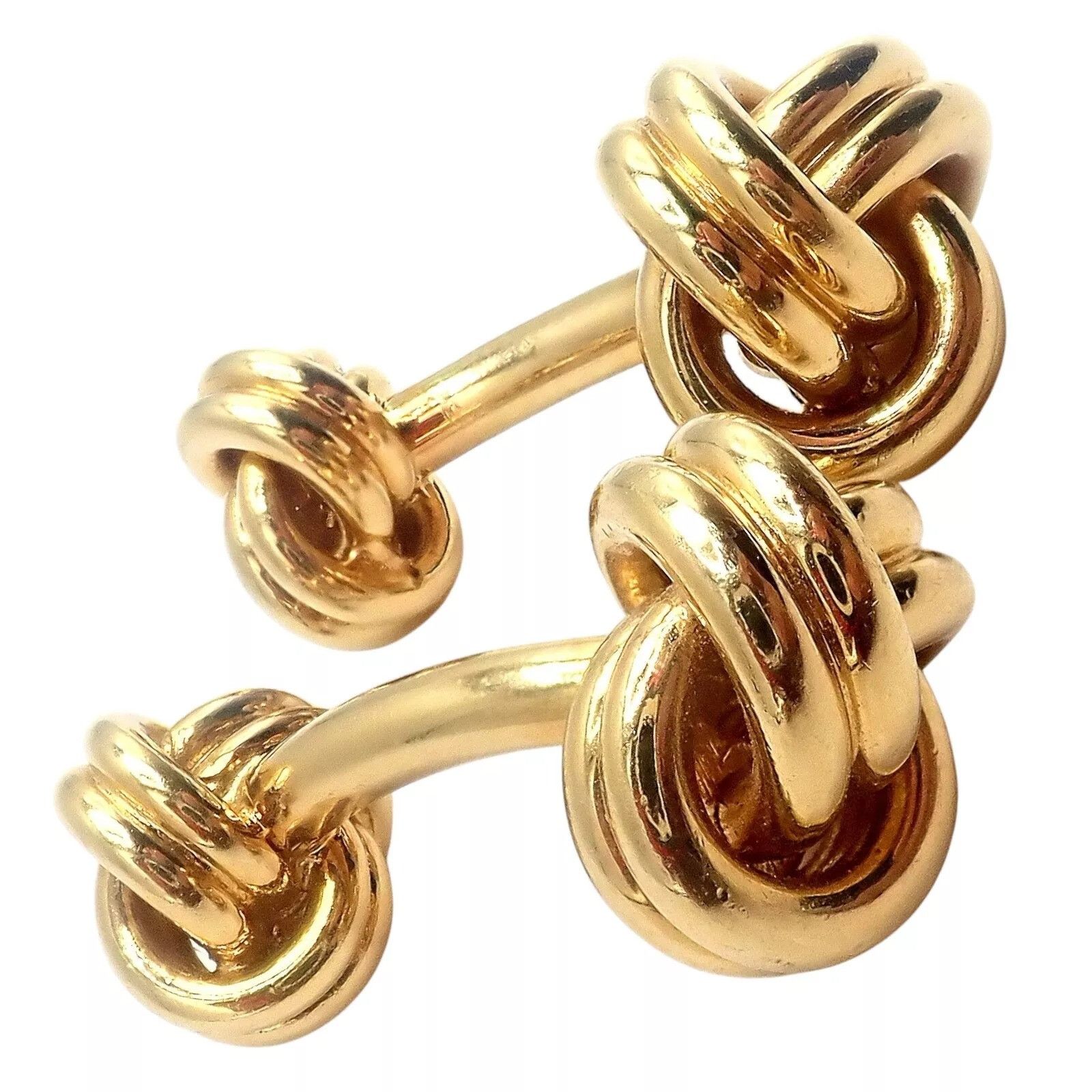 Tiffany & Co. Tiffany & Co 18k Yellow Gold Classic Love Knot Cufflinks Size ONE SIZE - 7 Thumbnail