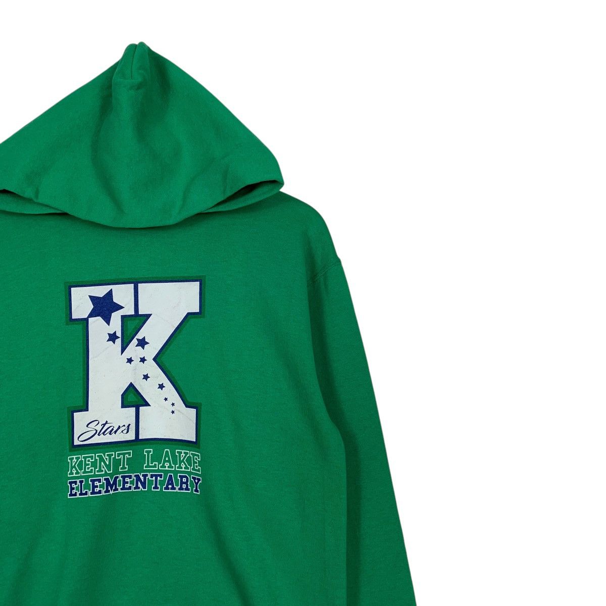 Jerzees Vintage Kent Lake Elementary Green Hoodie Size US S / EU 44-46 / 1 - 5 Thumbnail