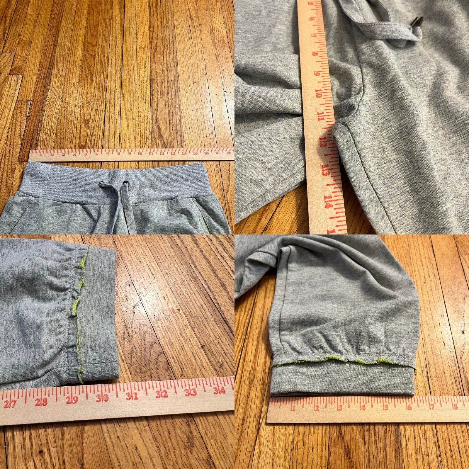 Garage Frankie Garage Pants Mens Large Gray Sweatpants Lounge Spellout Size US 33 - 8 Thumbnail