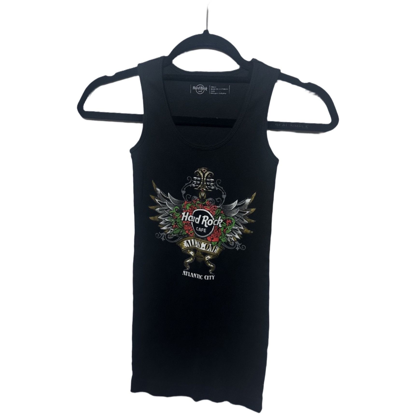 Hard Rock Cafe Hard Rock Cafe “All Is One” Atlantic City Ribbed Tank Top – Size S / US 4 / IT 40 - 3 Thumbnail