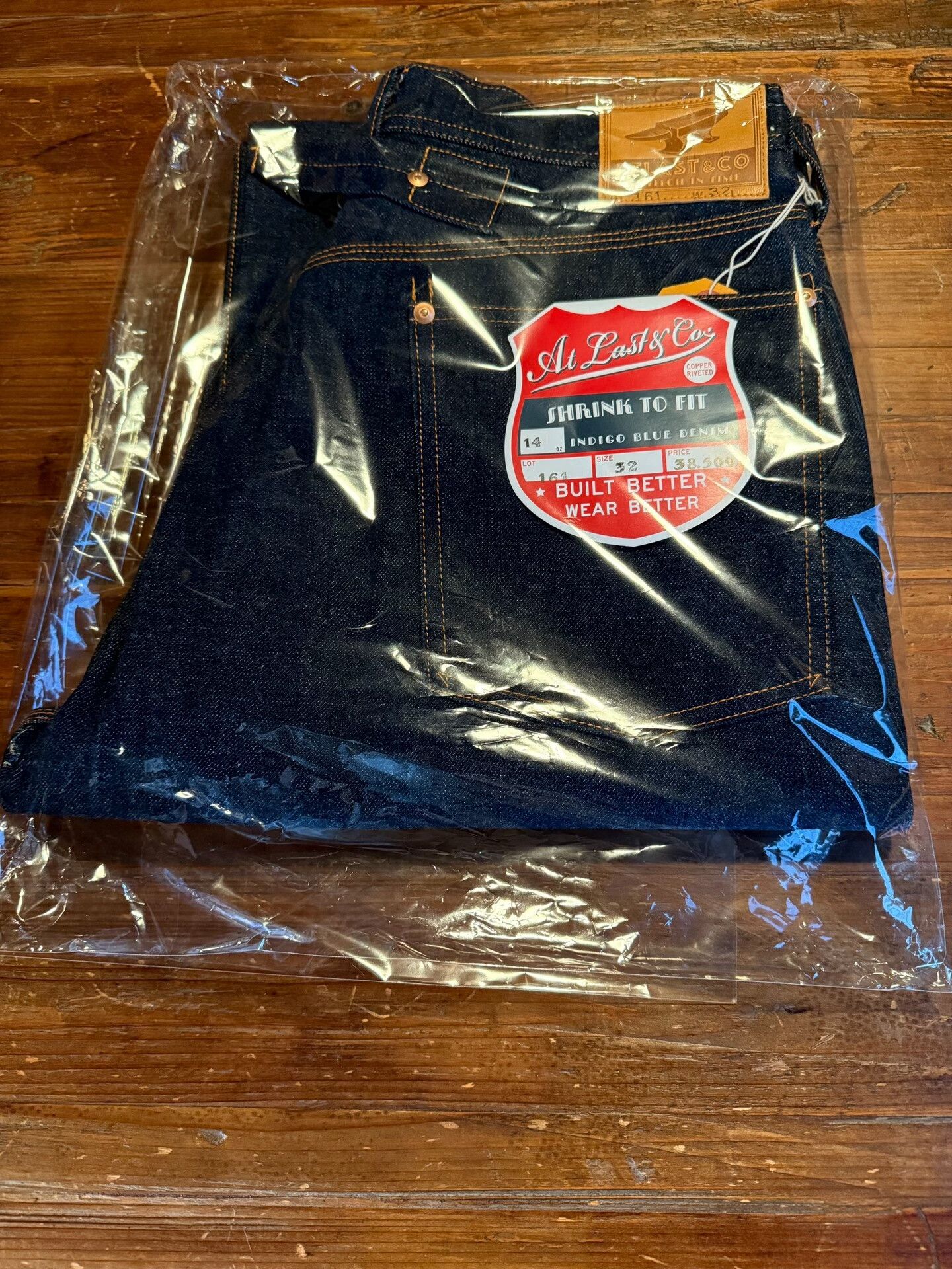 At Last & Co at last&co 14oz Indigo Blue Denim Jeans Size US 32 / EU 48 - 1 Preview