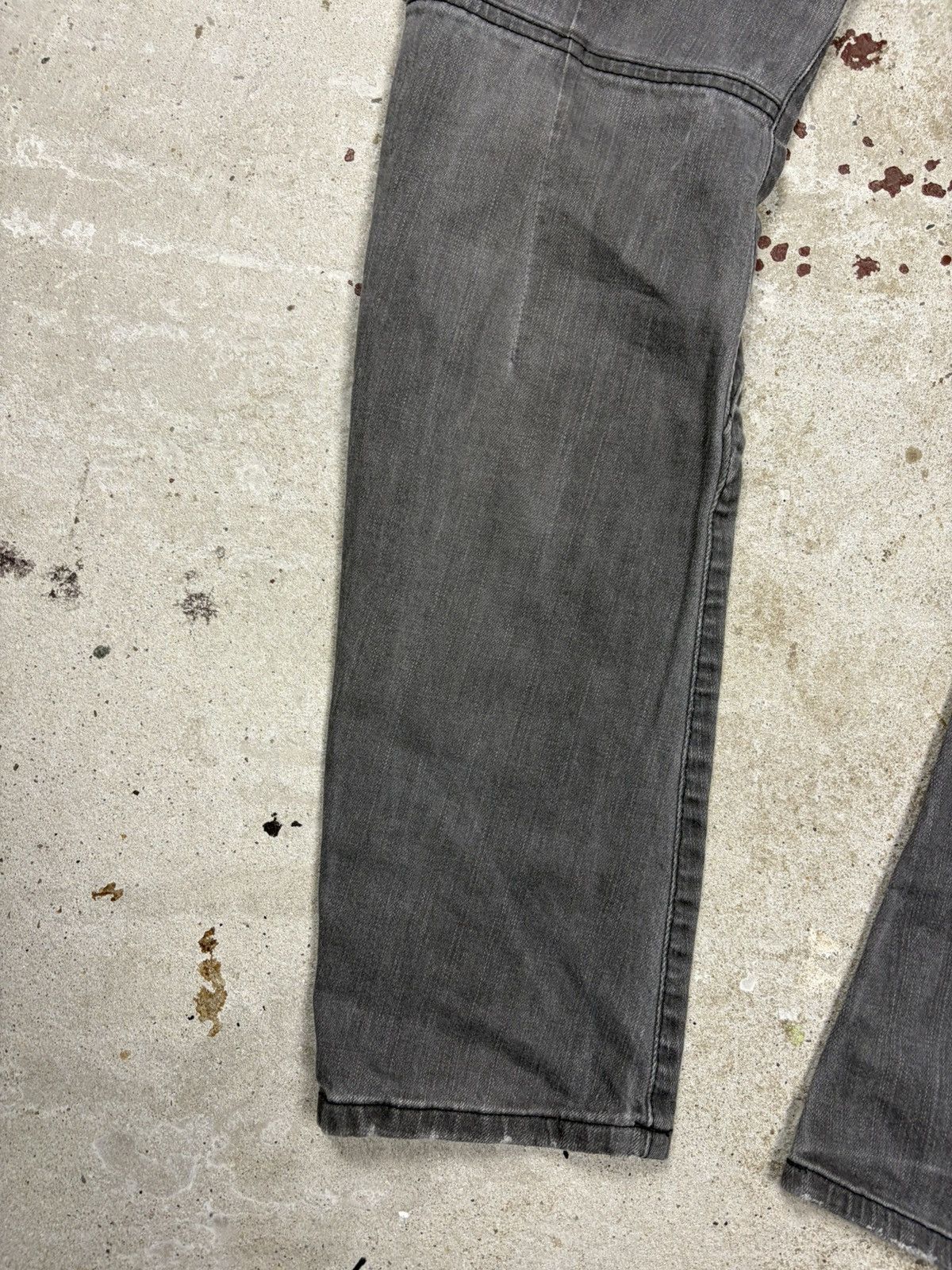 John Galliano 2000s John Galliano Grey Jeans Denim Pants Studs Rhinestones Size 30" / US 8 / IT 44 - 14 Thumbnail