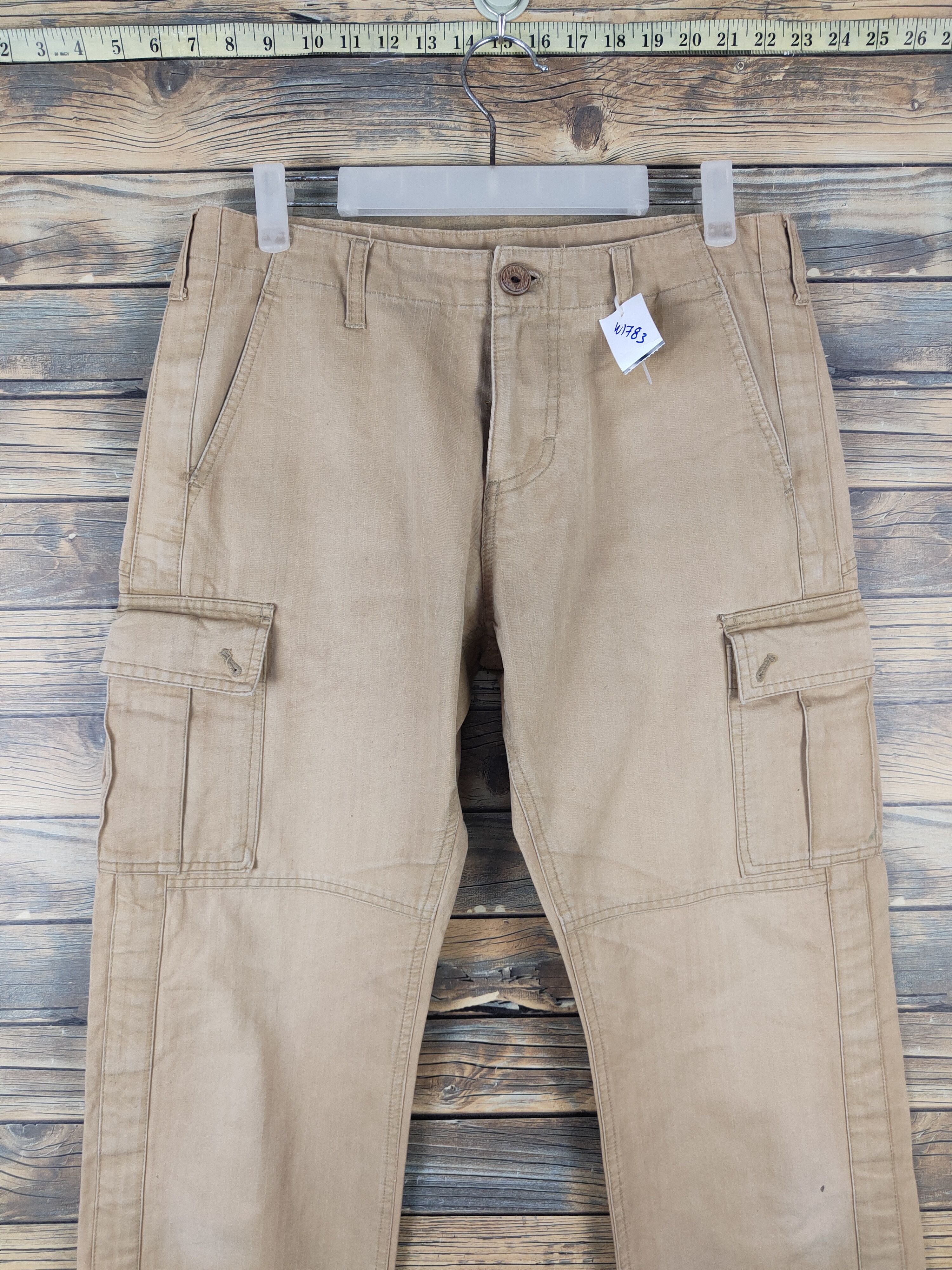 Japanese Brand A.v.v Homme Brown Multipocket Tactical Cargo Pants #W1783 Size US 32 / EU 48 - 2 Thumbnail