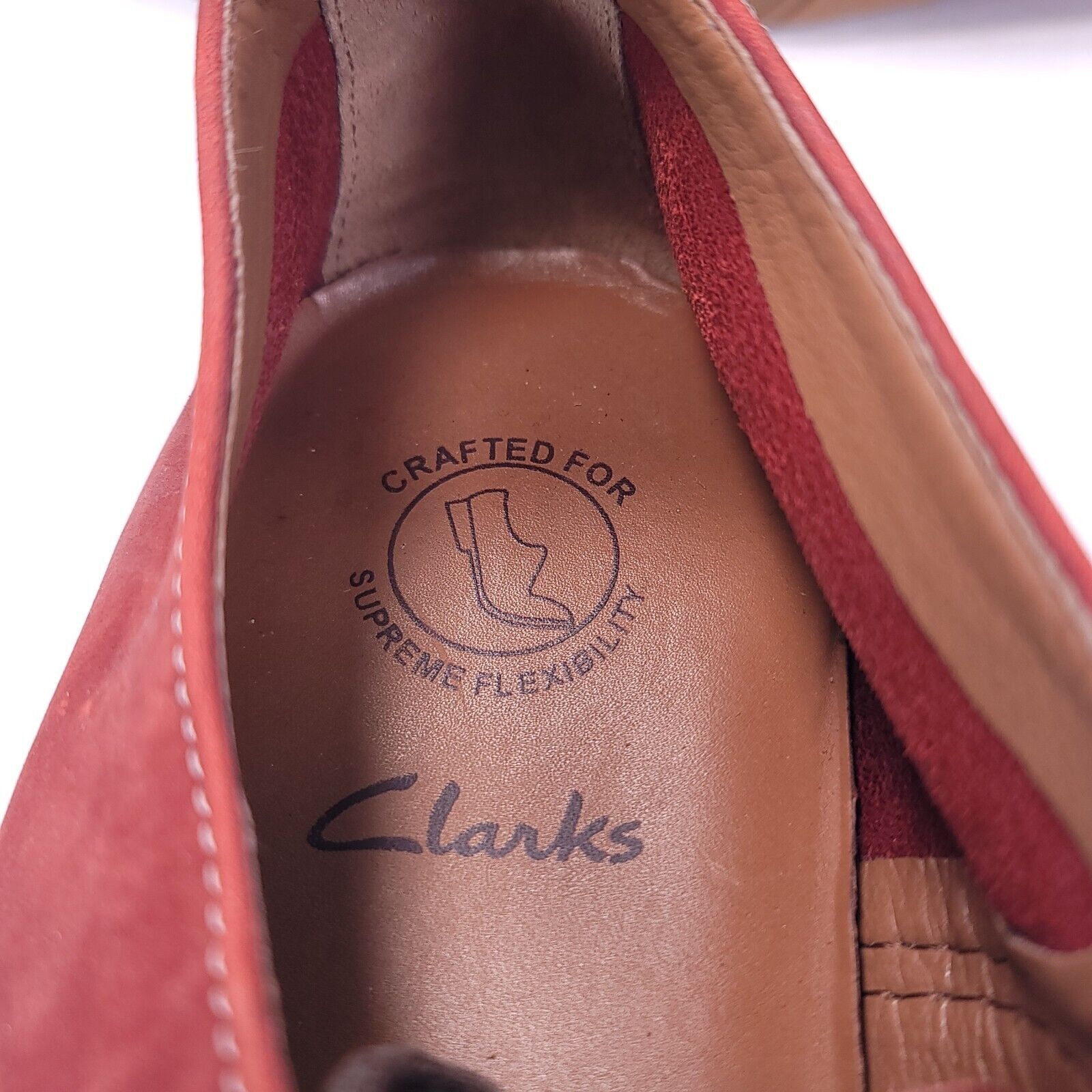 Clarks Clarks Leather Oxford Shoe Mens Size 10.5 26067959 Red Size US 10.5 / EU 43-44 - 8 Thumbnail