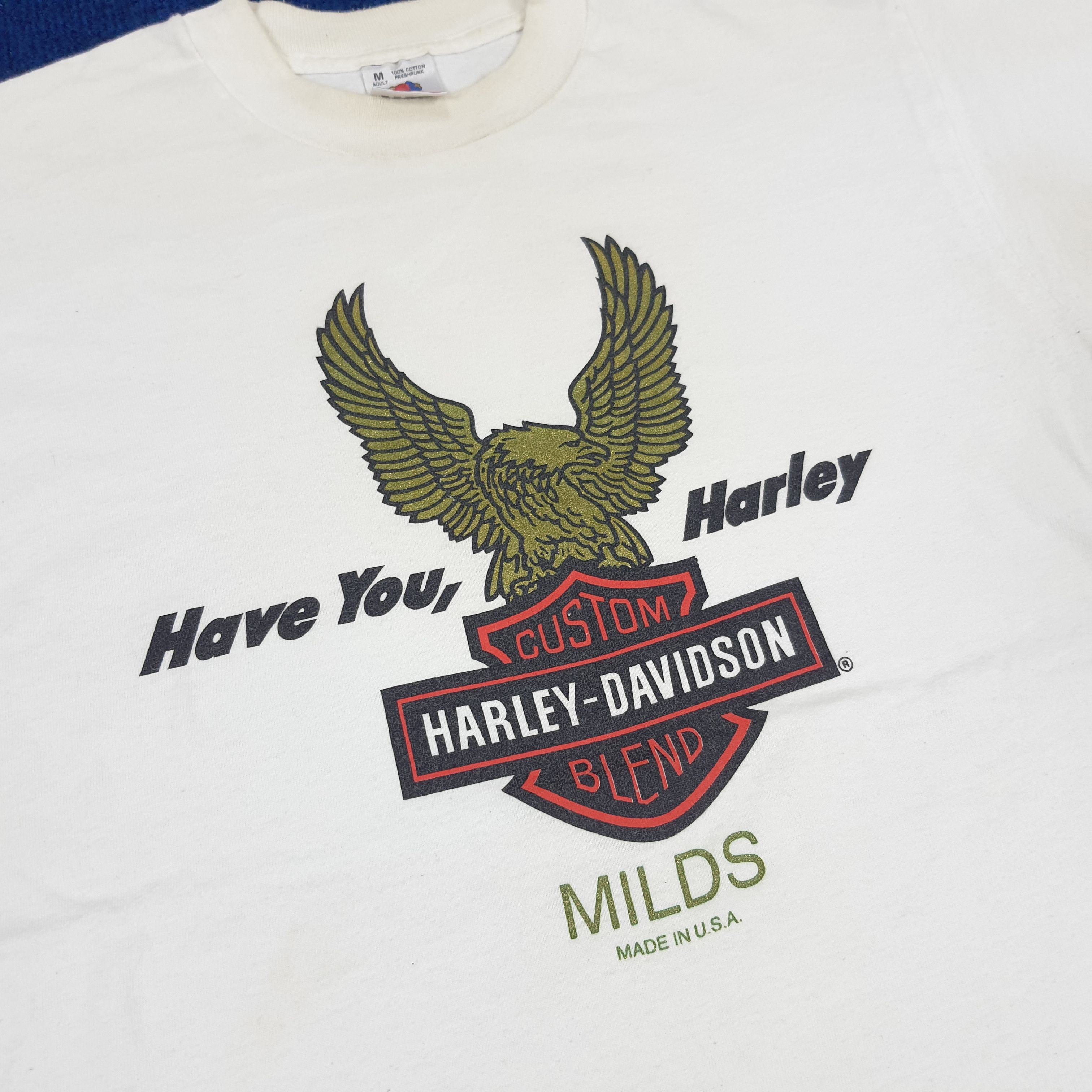 Harley Davidson × Vintage Vintage Harley Davidson Milds T-shirt Size US M / EU 48-50 / 2 - 2 Thumbnail