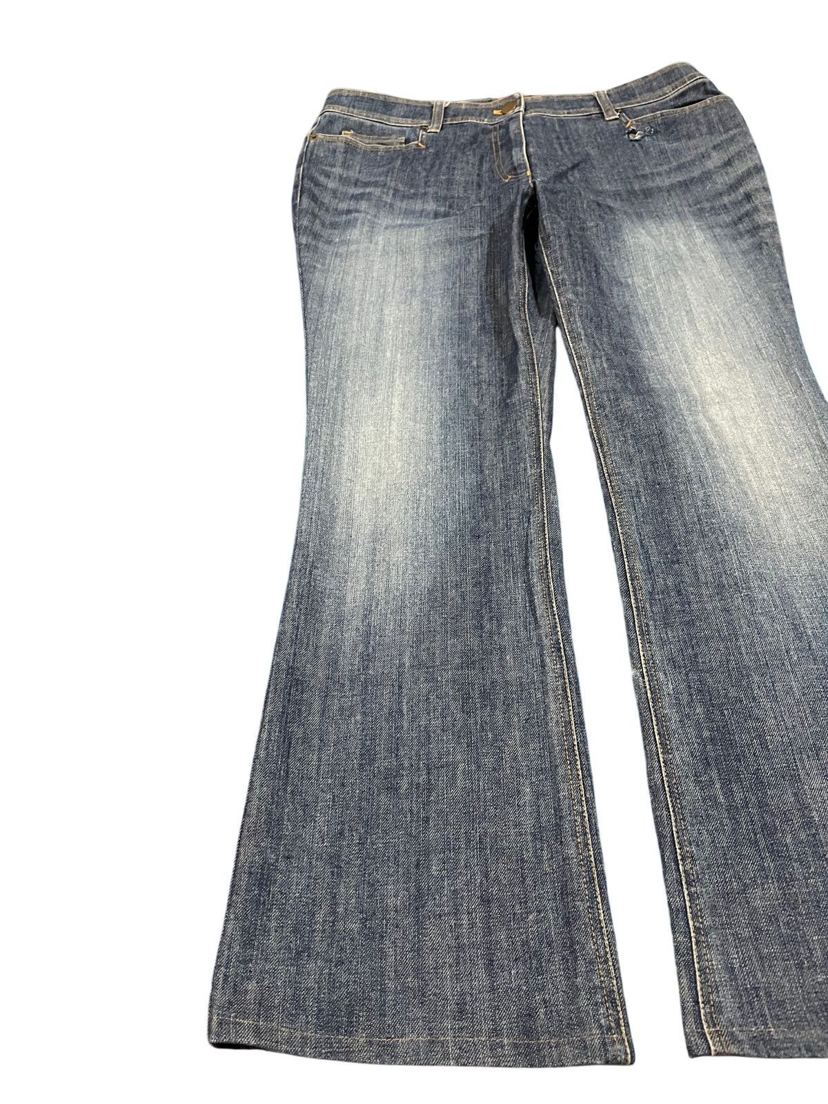Vintage Vintage Christian Aujard Flare Bootcut Thight Ass Denim Size US 34 / EU 50 - 4 Thumbnail