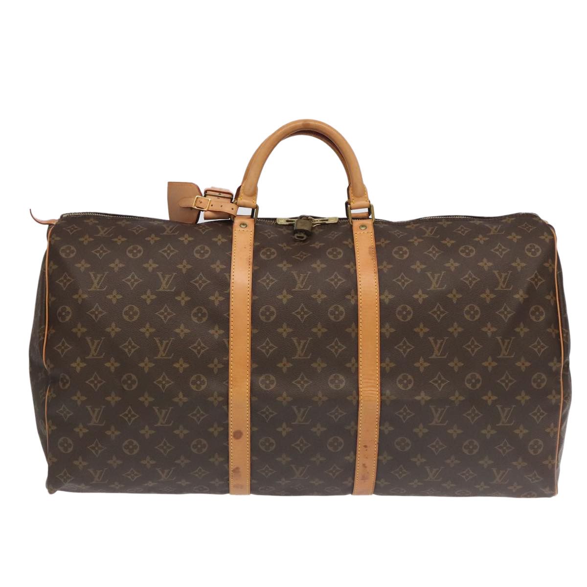 Louis Vuitton Keepall 60 Brown Canvas Travel Bag (Pre-Owned) Size ONE SIZE - 1 Thumbnail