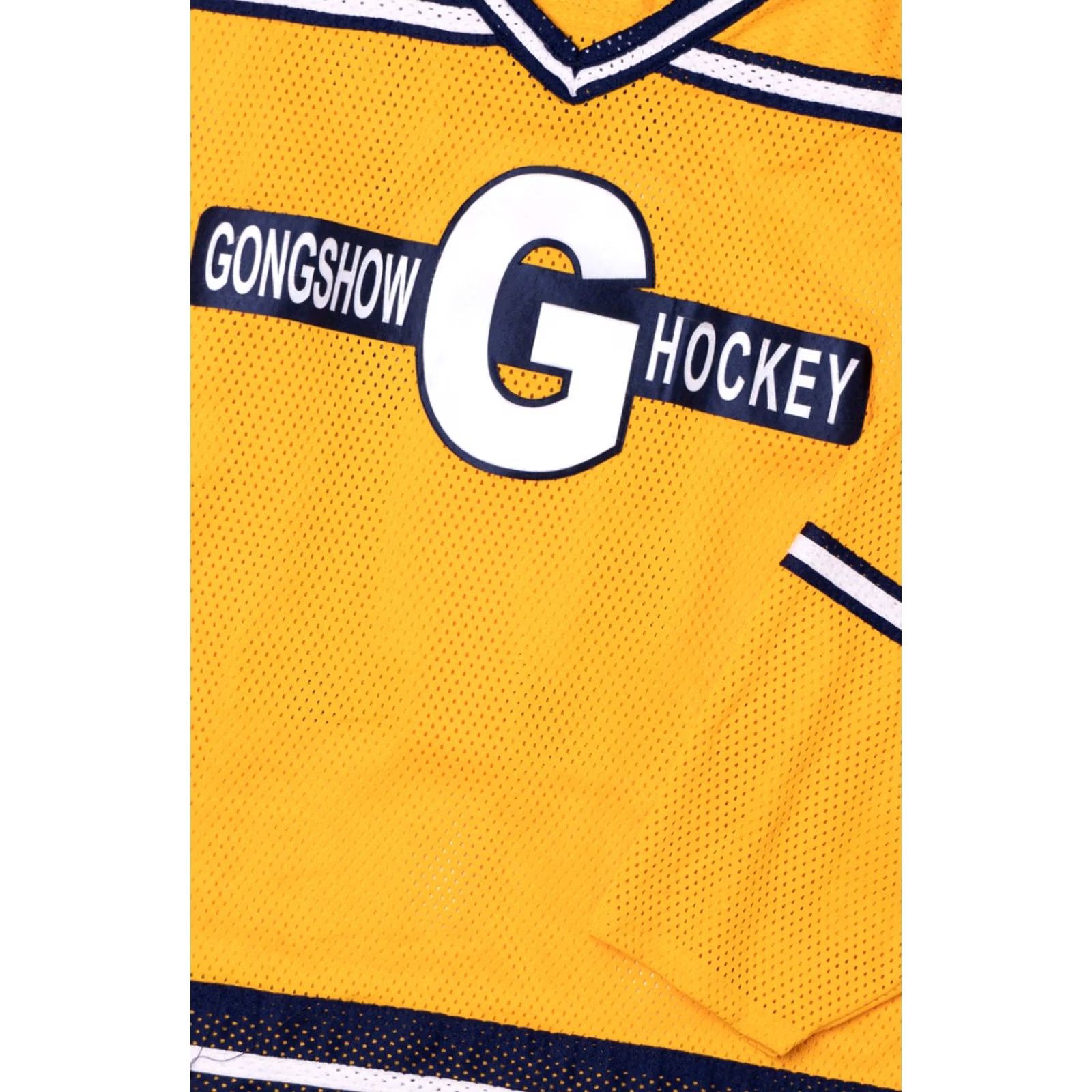 Vintage VINTAGE Athletic Knit T-Shirt XX-Large Gold Gongshow Hockey JT Pluckers Yellow Adults Unisex 90s Sports Shirt Mens Size US XXL / EU 58 / 5 - 3 Thumbnail