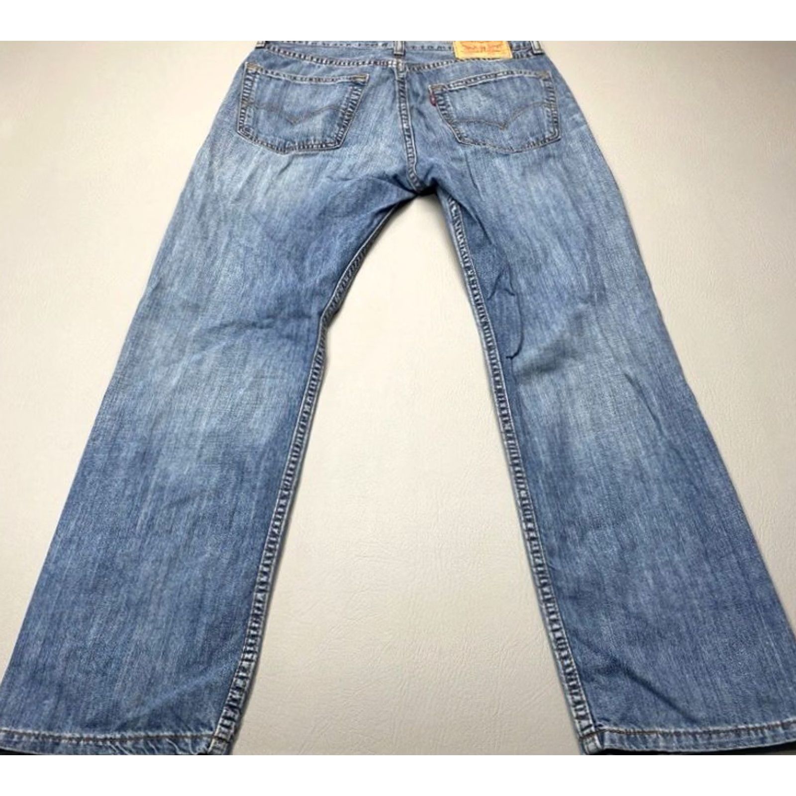 Levi's Levi's 505 Jeans Mens 31x30 Blue Denim Relax Fit 100% Cotton 8397 Jeans Mens Blue Denim 31x30 Regular Fit Streetwear Classic Size US 31 - 3 Thumbnail