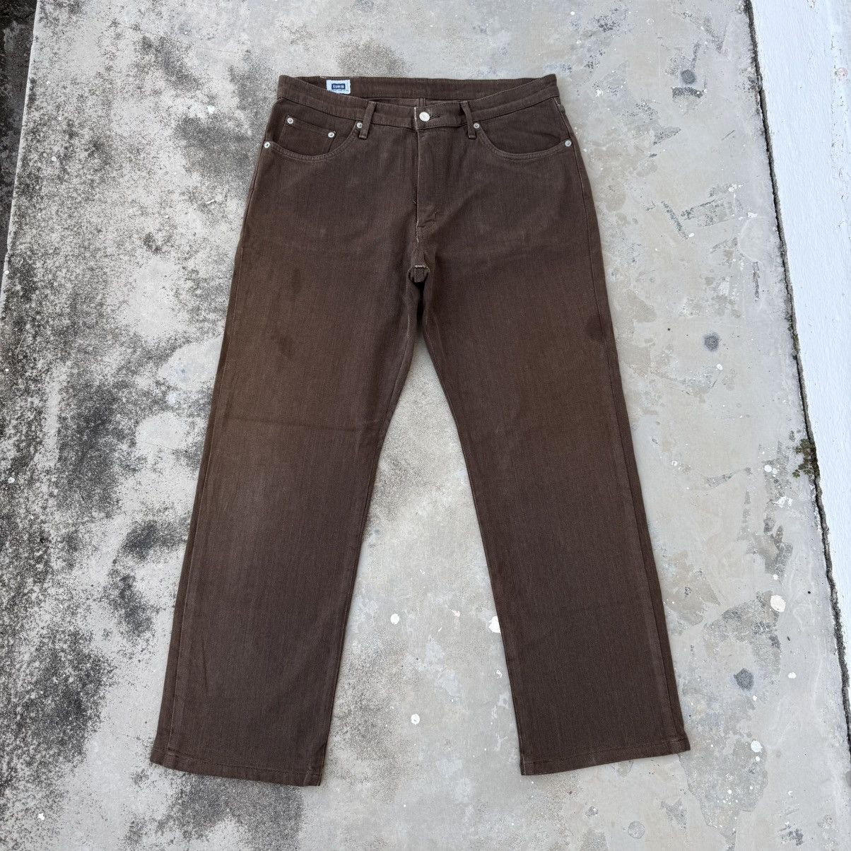 Edwin Vintage Edwin Dark Brown Denim Jean Pants W36 Size US 36 / EU 52 - 1 Thumbnail