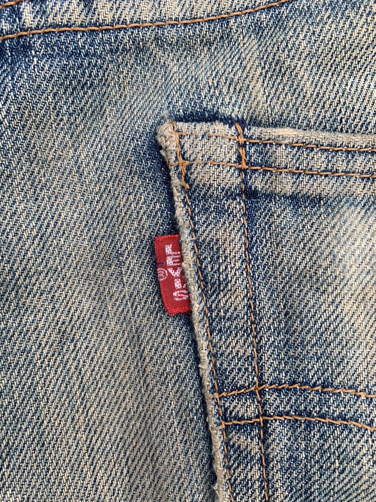 Levi's VINTAGE LEVI’S BIG E 502 J22 SELVEDGE RUSTY DISTRESSED DENIM Size US 31 - 13 Thumbnail