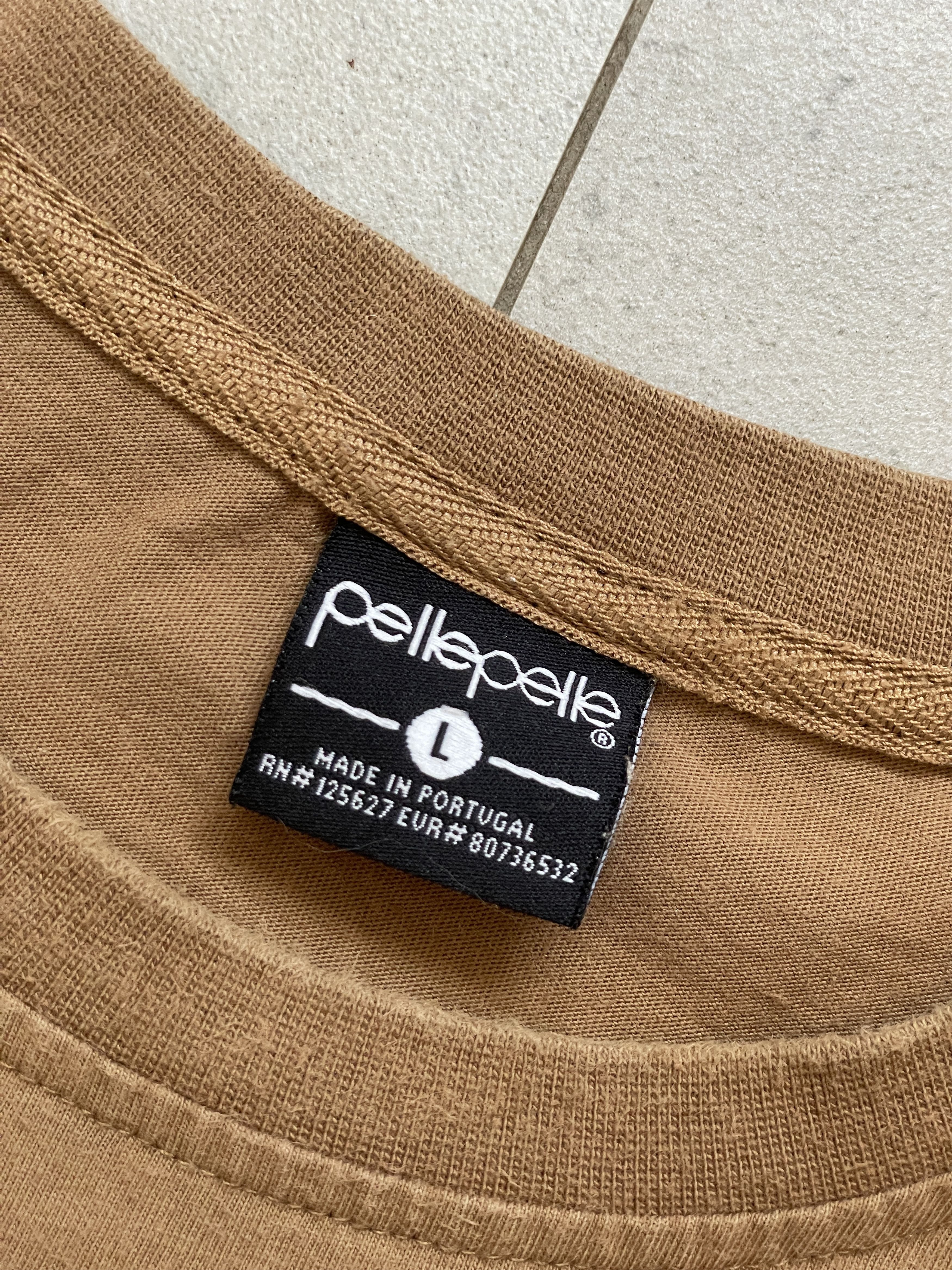 Pelle Pelle Y2K PELLE PELLE BROWN BEIGE RAP HIP HOP BAGGY TEE Size US L / EU 52-54 / 3 - 4 Thumbnail